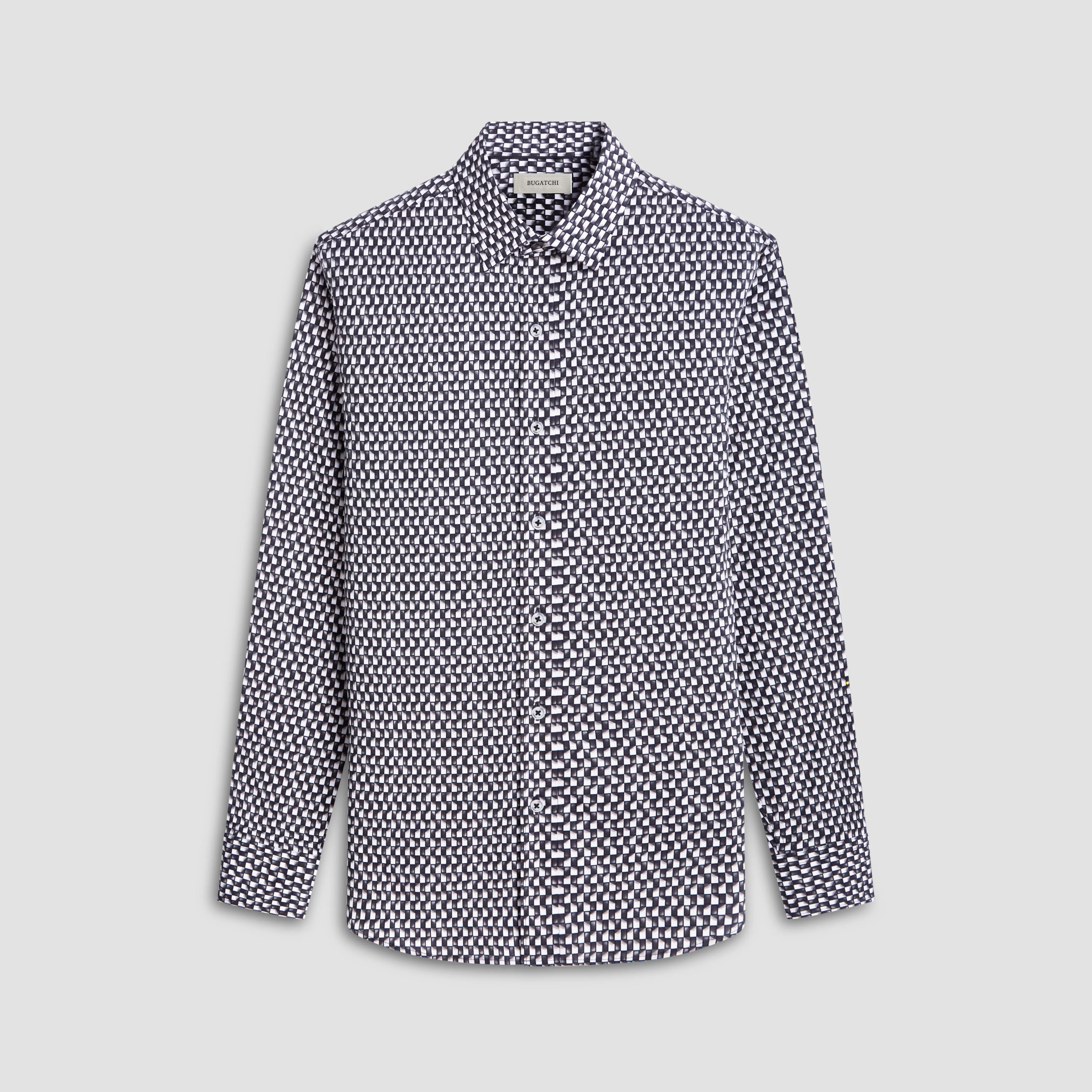 Julian Optical Illusion Shirt sold by Bugatchi