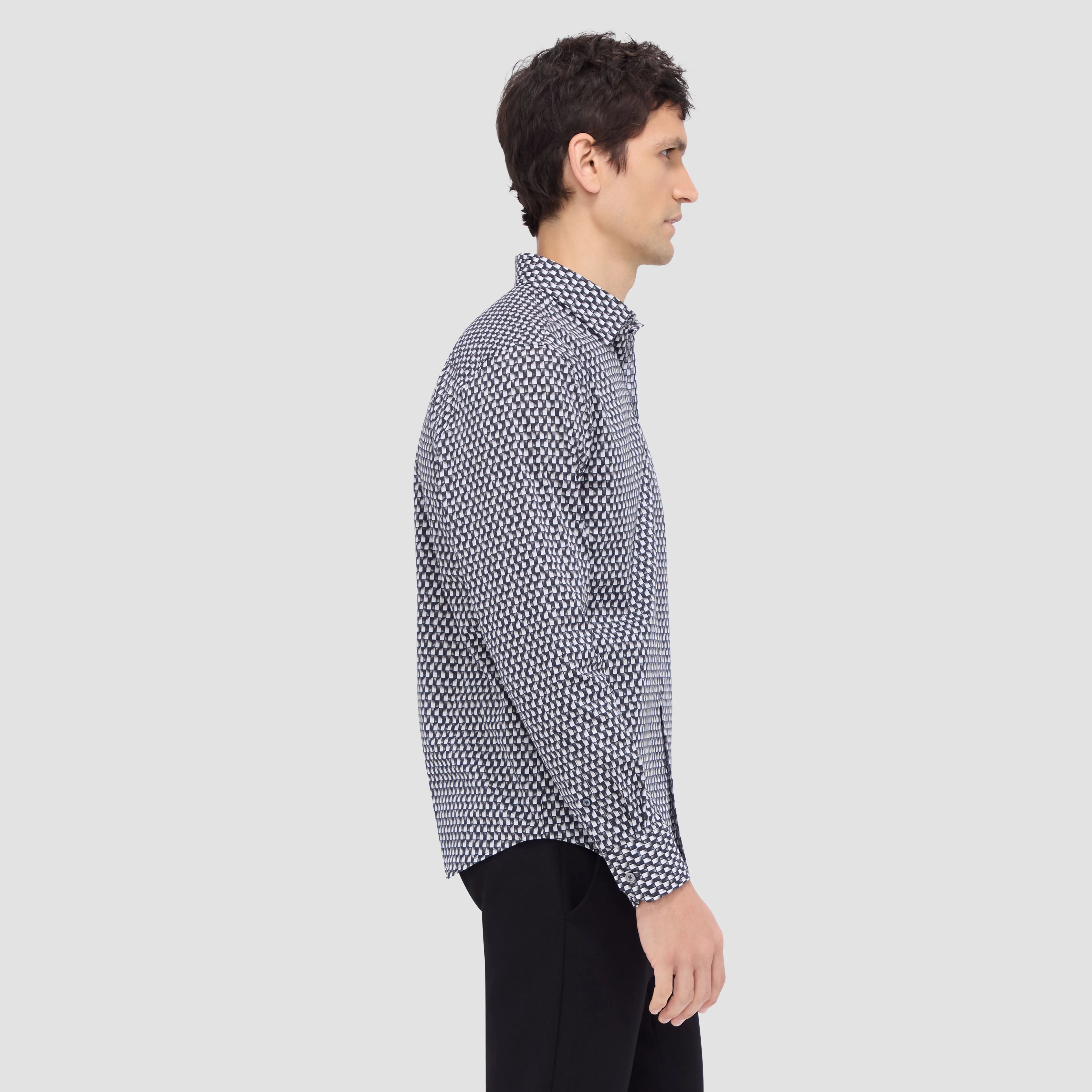 Julian Optical Illusion Shirt sold by Bugatchi product image thumbnail 3