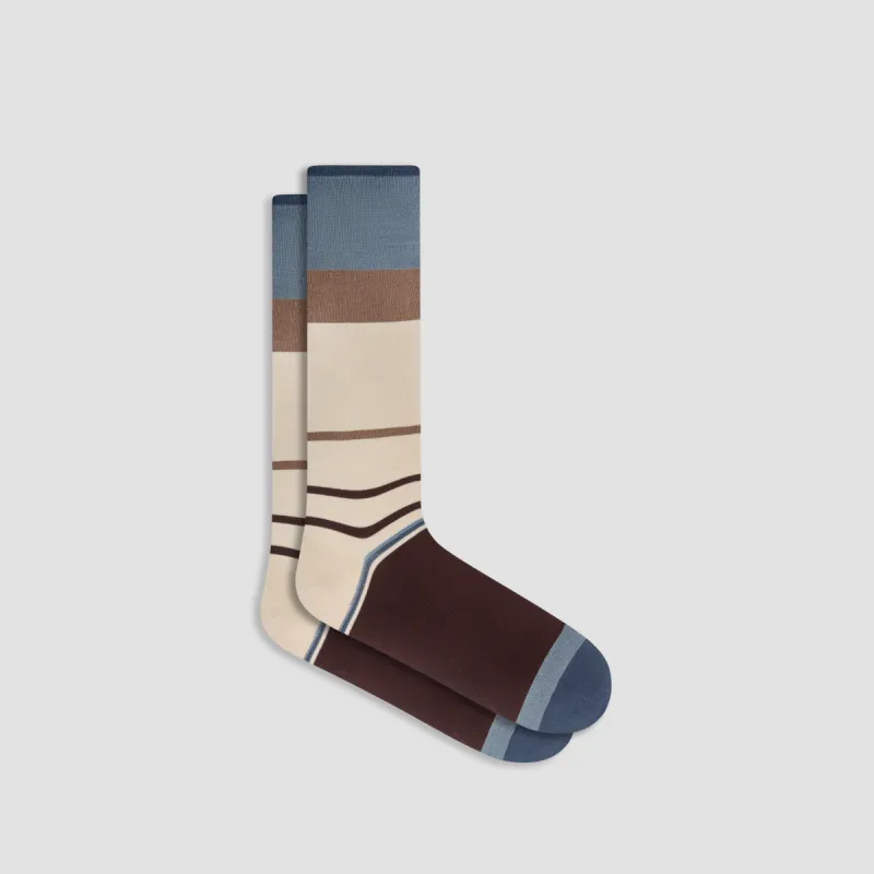 Color Block Mid-Calf Socks sold by Bugatchi