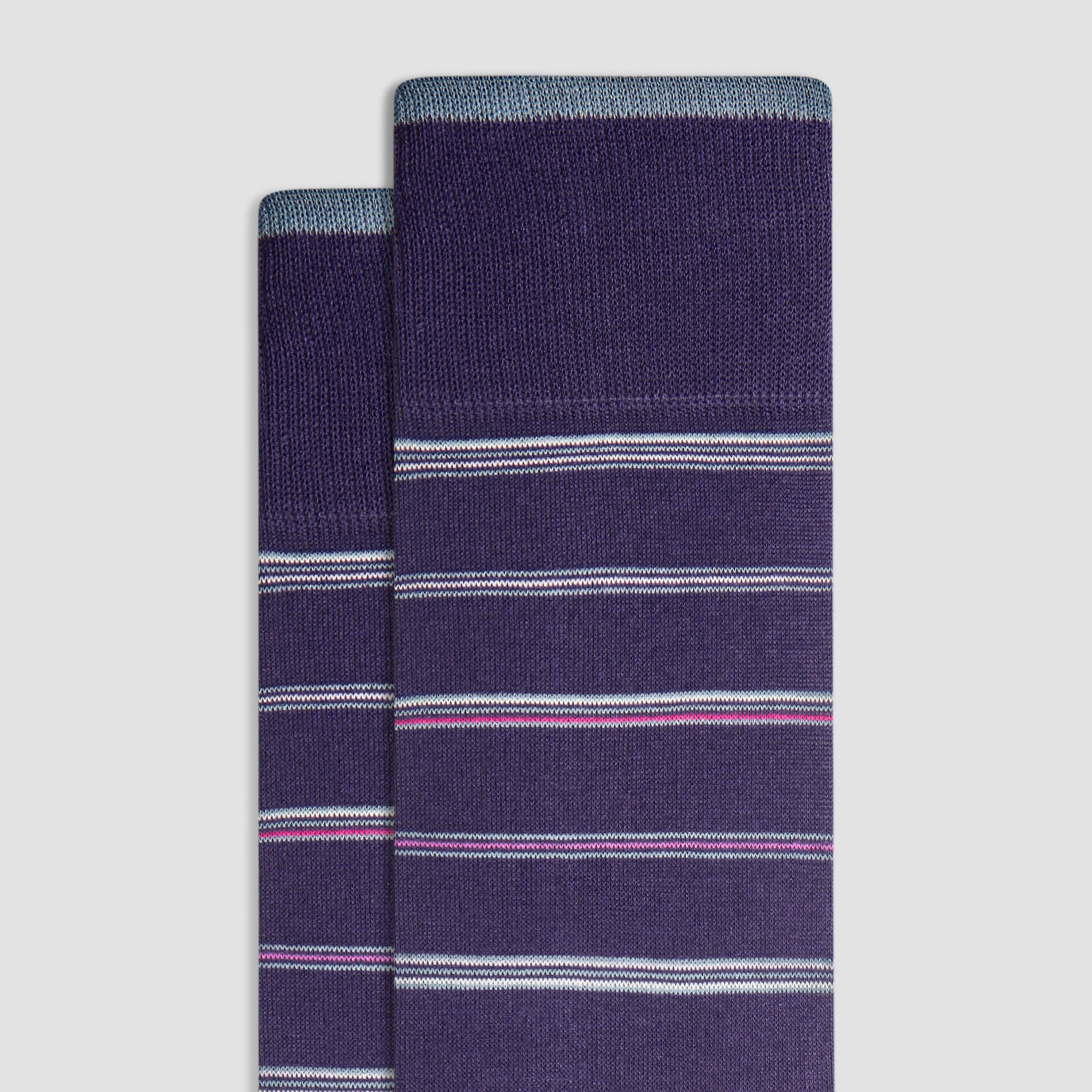 Striped Mid-Calf Socks sold by Bugatchi product image thumbnail 2