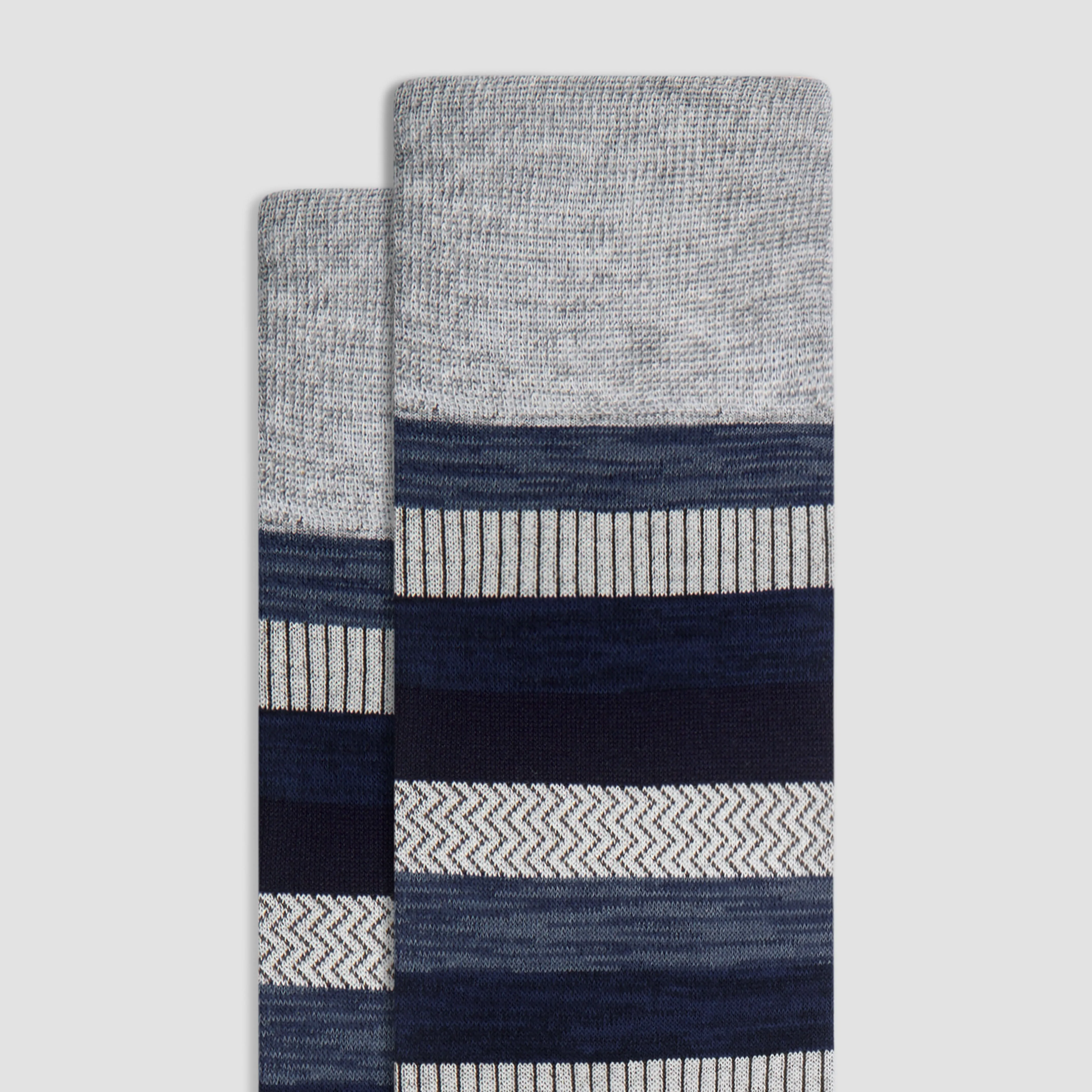 Striped Mid-Calf Socks sold by Bugatchi product image thumbnail 2