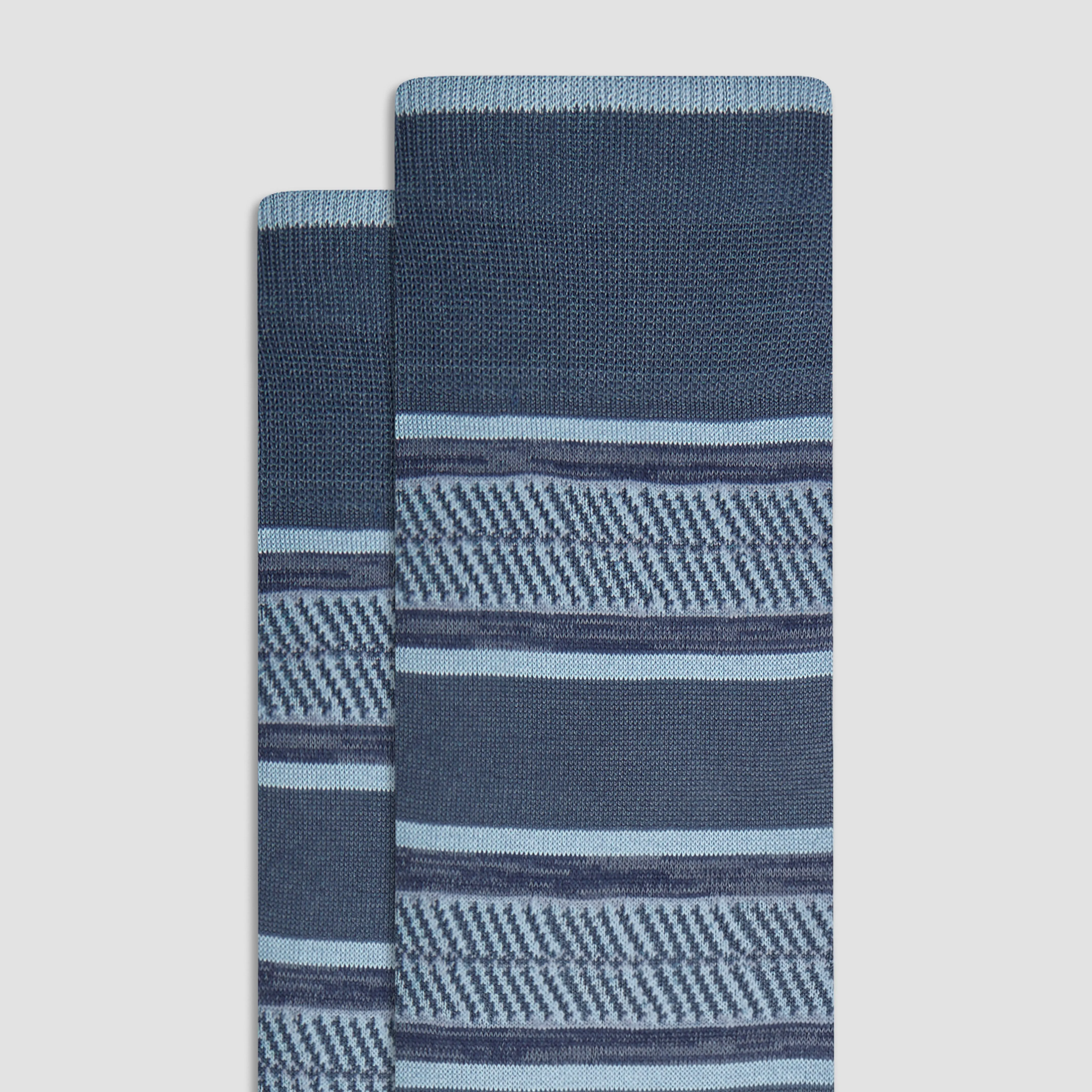Striped Mid-Calf Socks sold by Bugatchi product image thumbnail 2