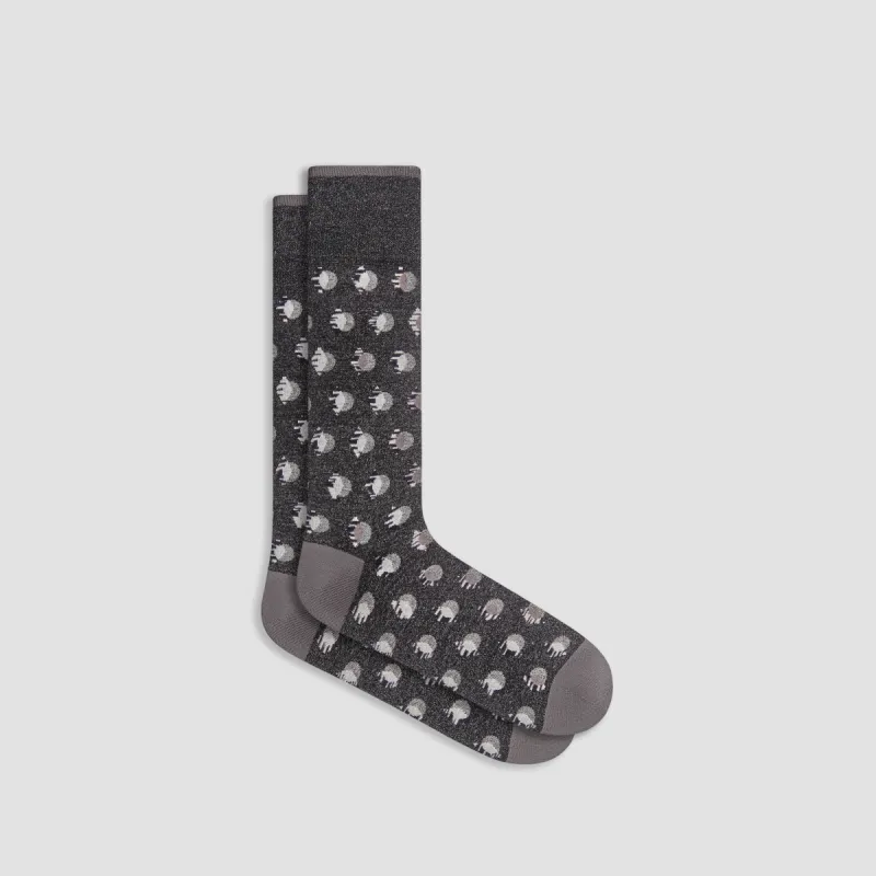 Abstract Mid-Calf Socks sold by Bugatchi