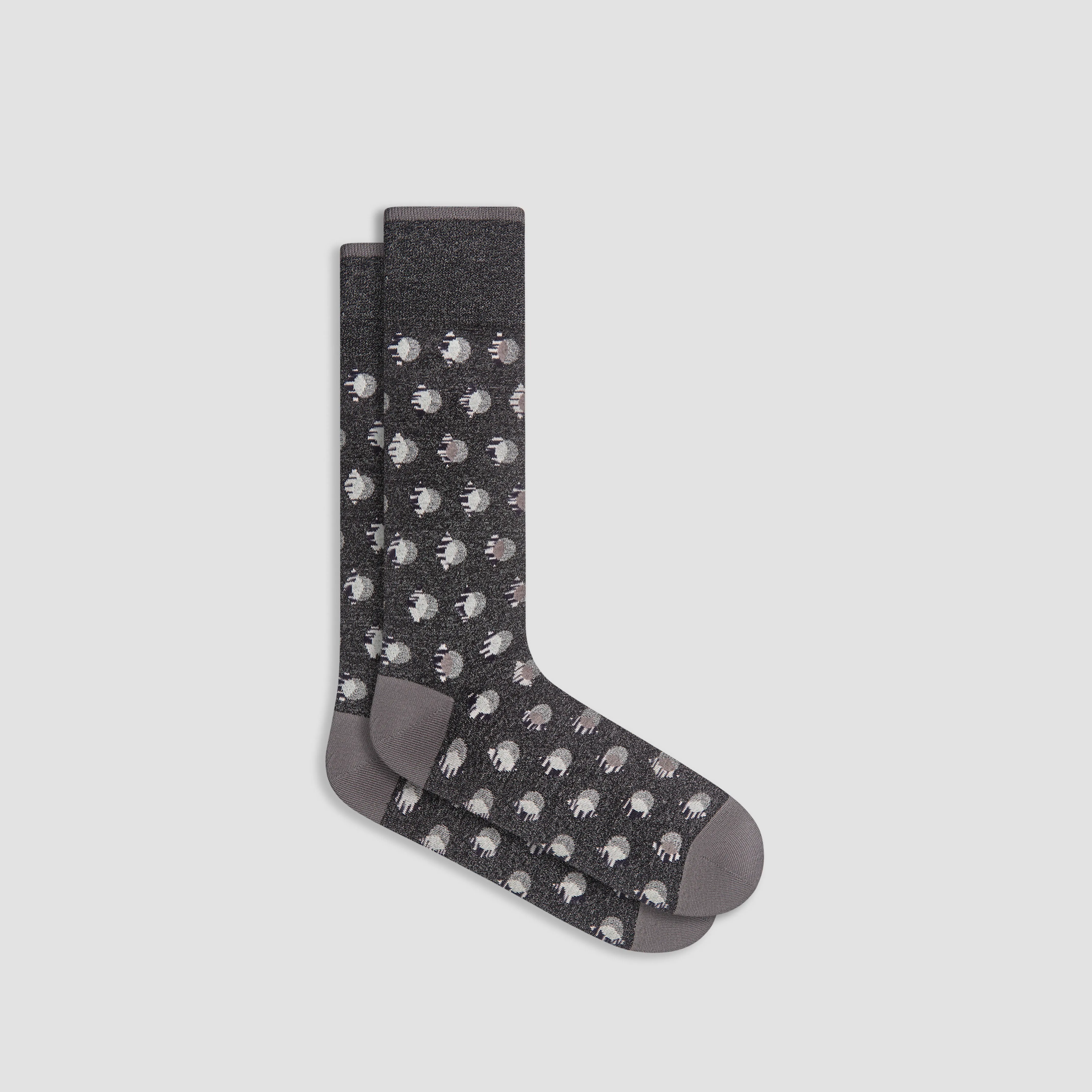 Abstract Mid-Calf Socks sold by Bugatchi