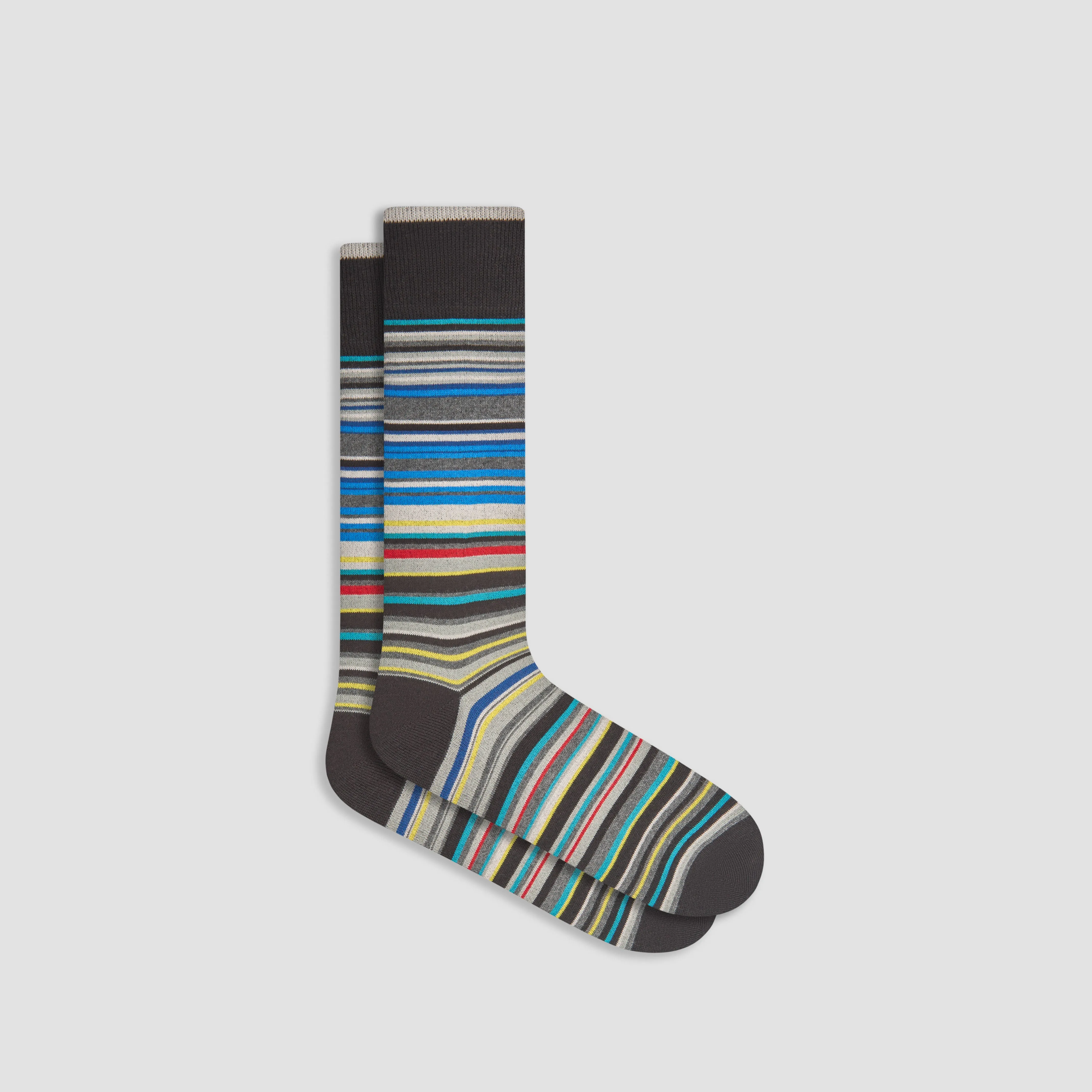 Striped Cashmere Mid-Calf Socks sold by Bugatchi