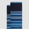 Striped Cashmere Mid-Calf Socks sold by Bugatchi