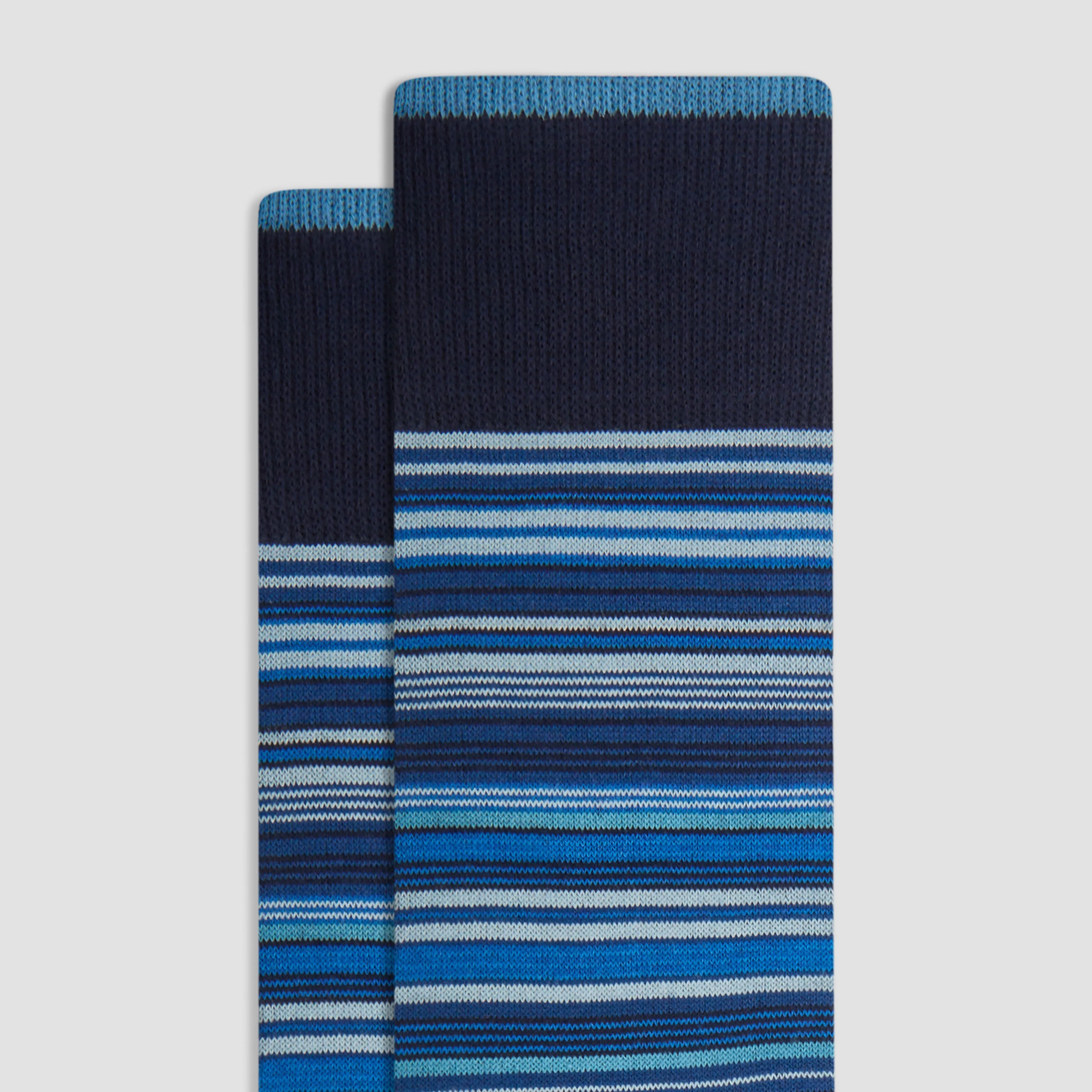 Striped Cashmere Mid-Calf Socks sold by Bugatchi product image thumbnail 2