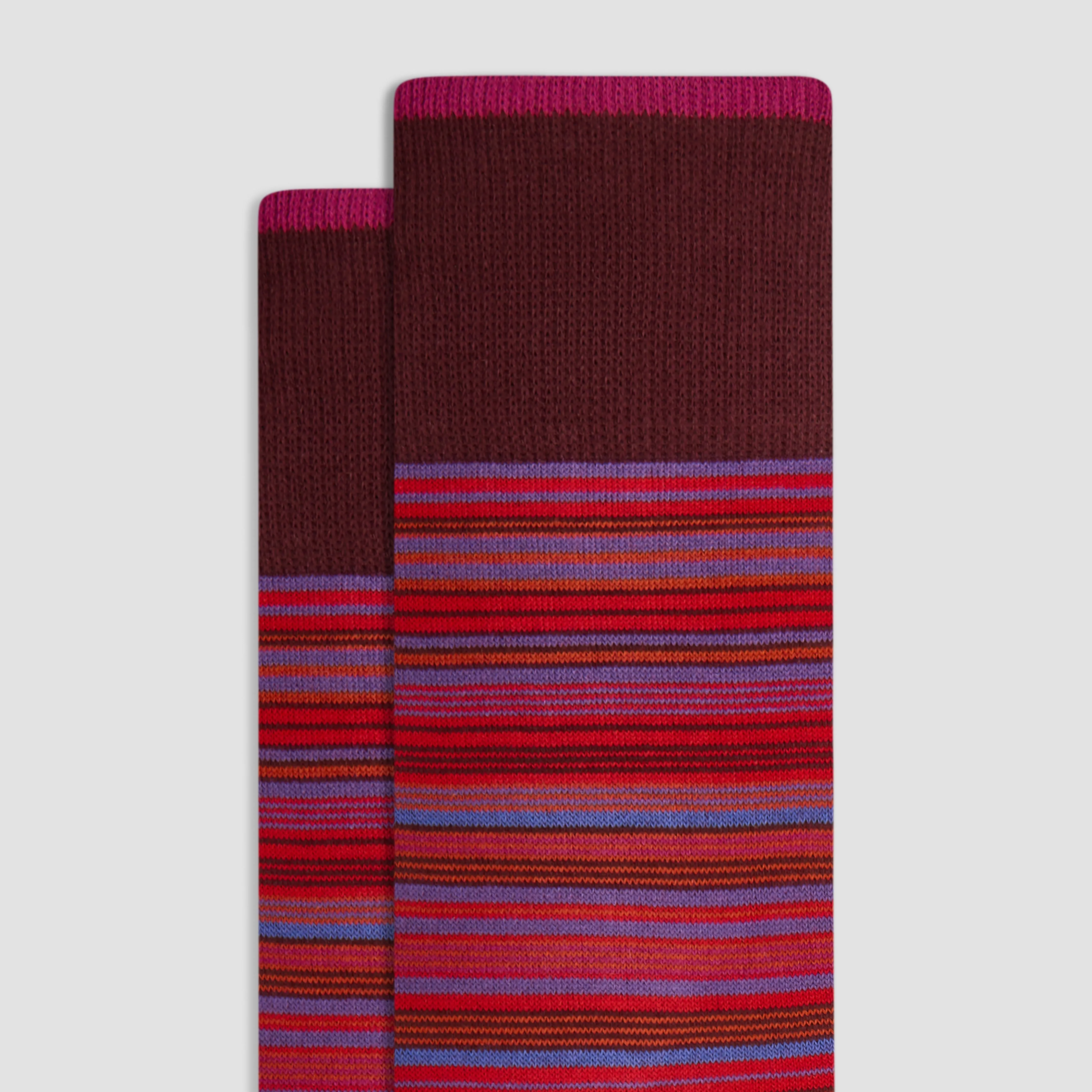 Striped Cashmere Mid-Calf Socks sold by Bugatchi product image thumbnail 2