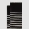 Striped Cashmere Mid-Calf Socks sold by Bugatchi