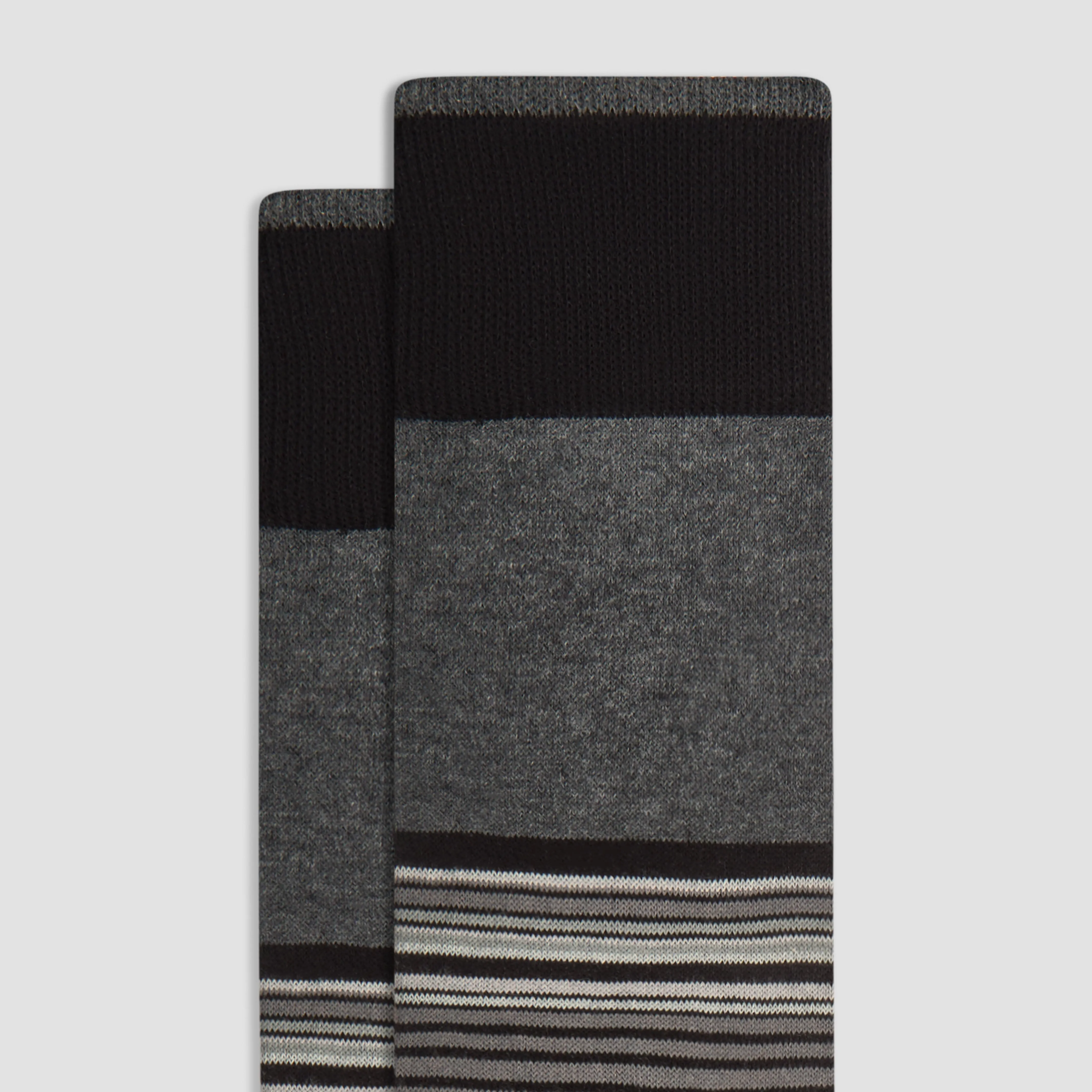 Striped Cashmere Mid-Calf Socks sold by Bugatchi product image thumbnail 2