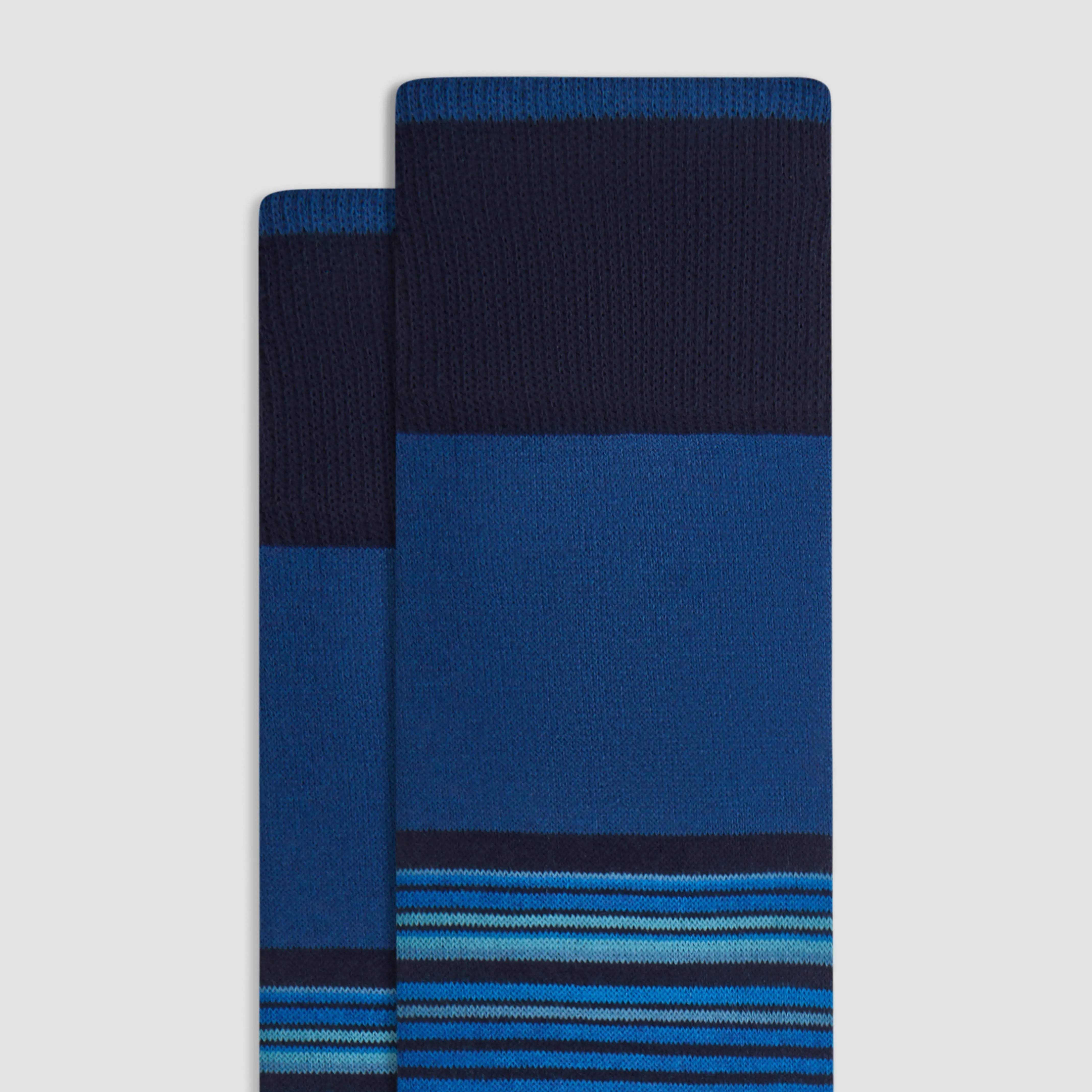 Striped Cashmere Mid-Calf Socks sold by Bugatchi product image thumbnail 2
