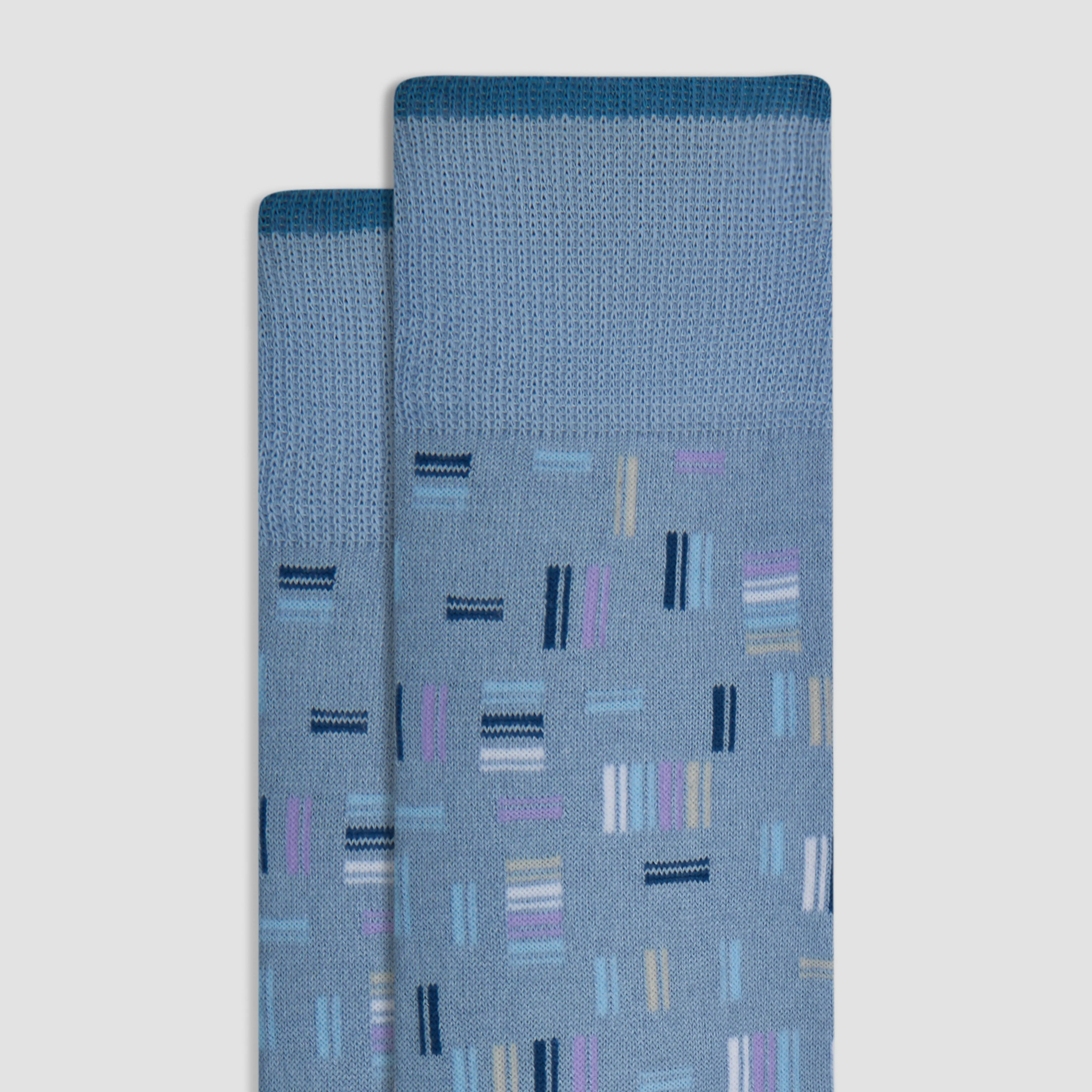 Dash Striped Cashmere Mid-Calf Socks sold by Bugatchi product image thumbnail 2