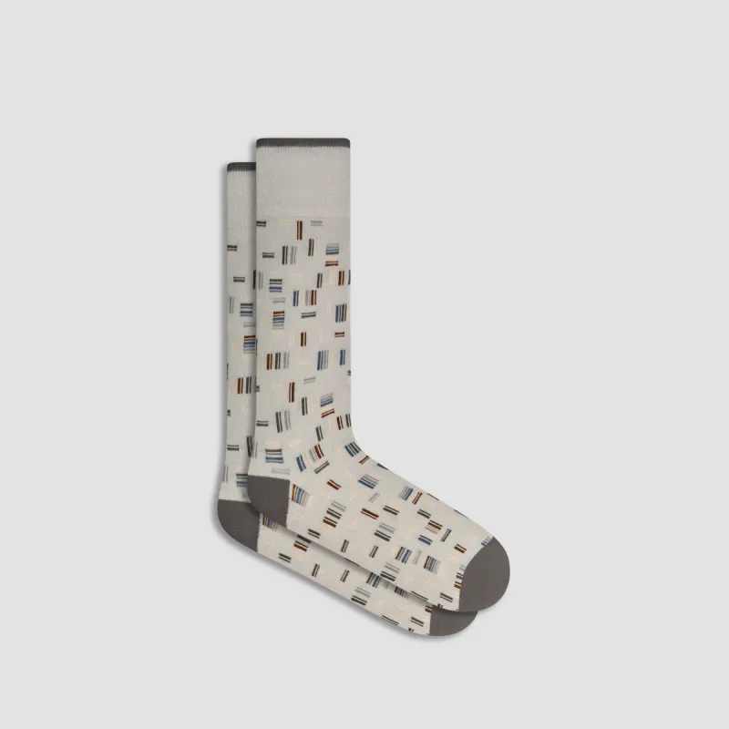Dash Striped Cashmere Mid-Calf Socks sold by Bugatchi