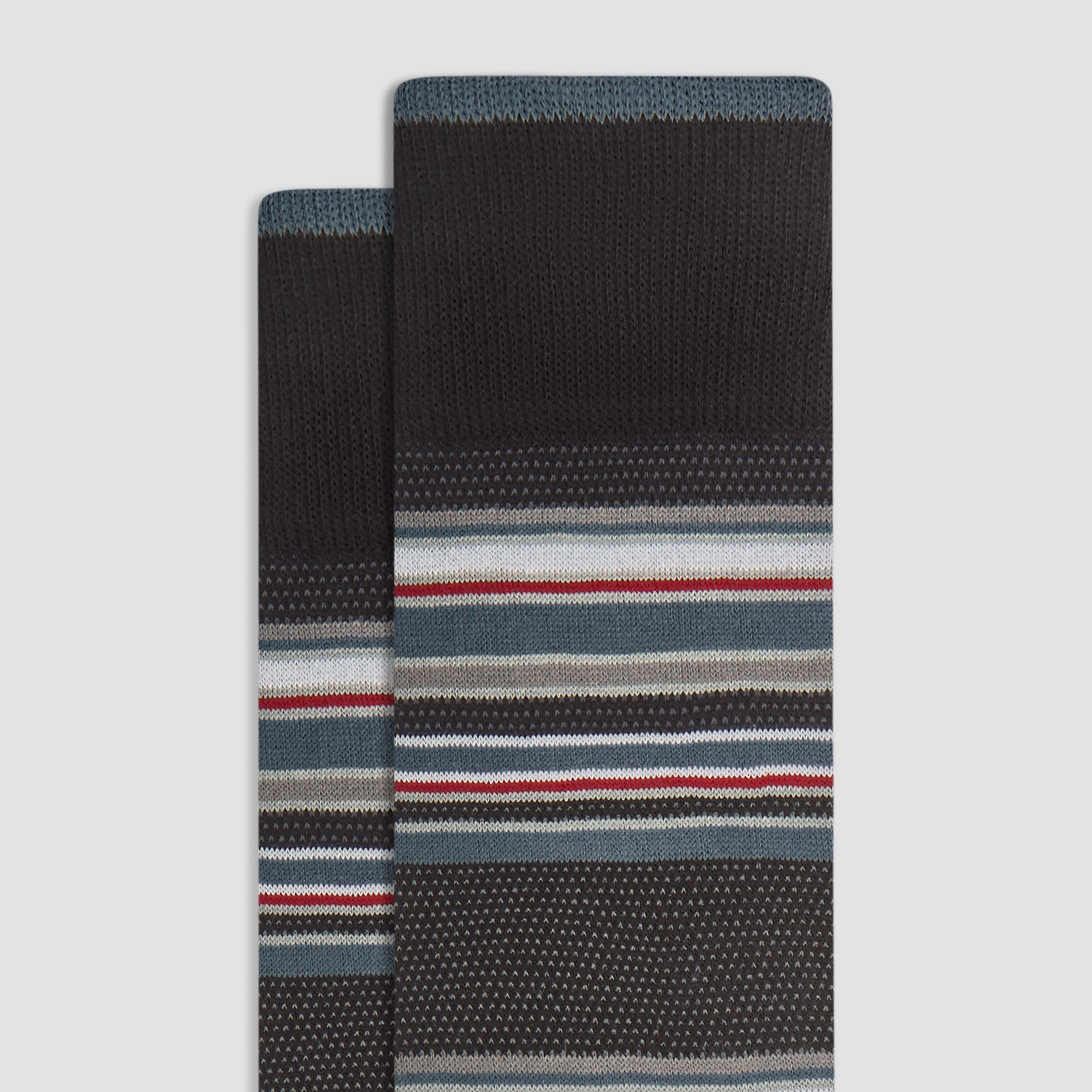 Striped Cashmere Mid-Calf Socks sold by Bugatchi product image thumbnail 2