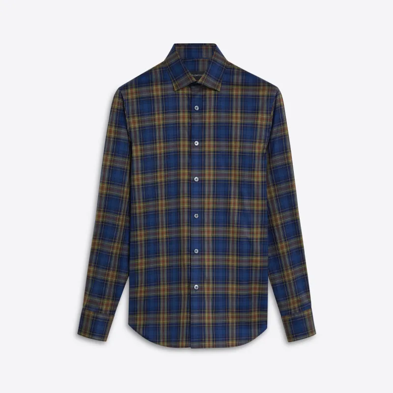 JULIAN Plaid Check Shirt sold by Bugatchi