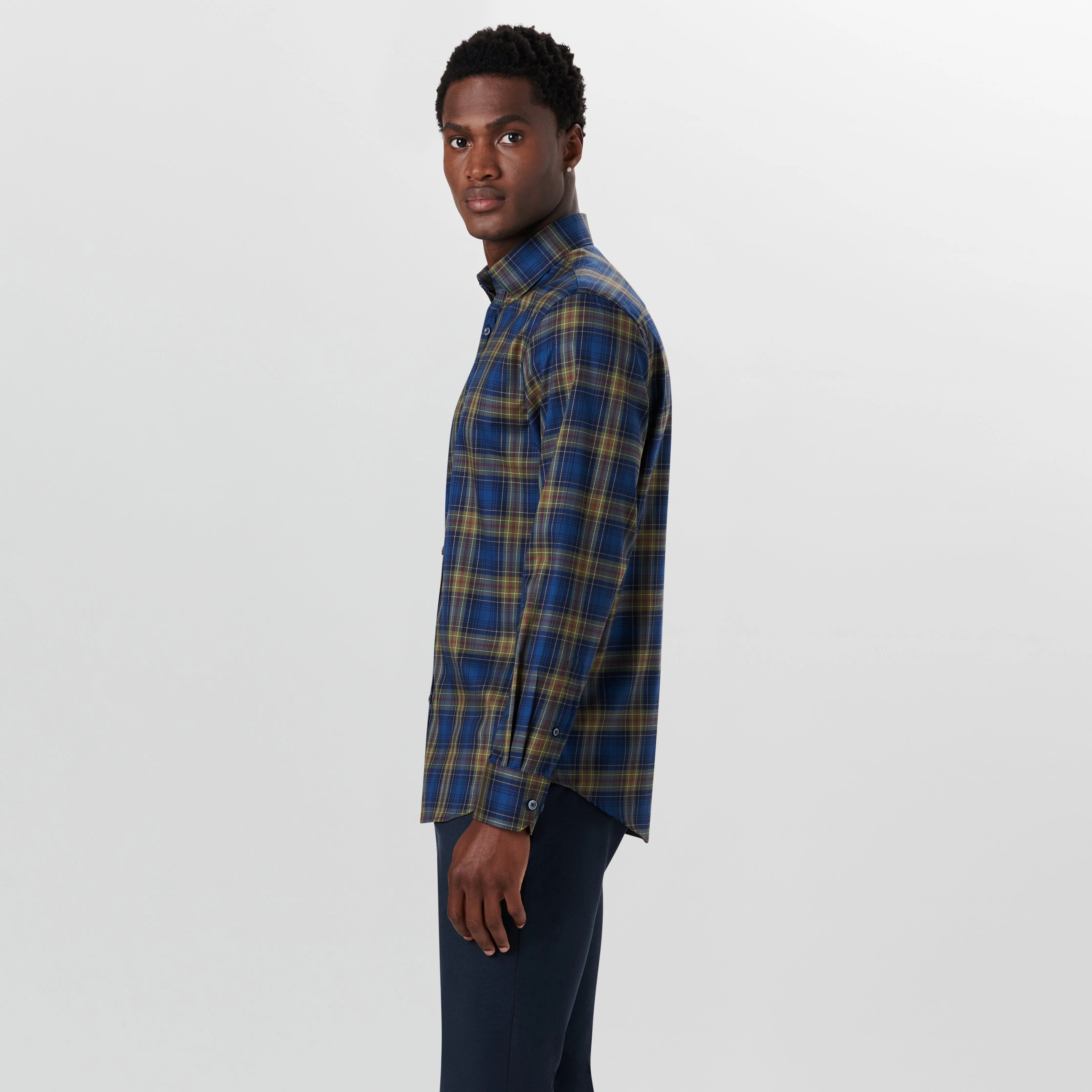 JULIAN Plaid Check Shirt sold by Bugatchi product image thumbnail 3