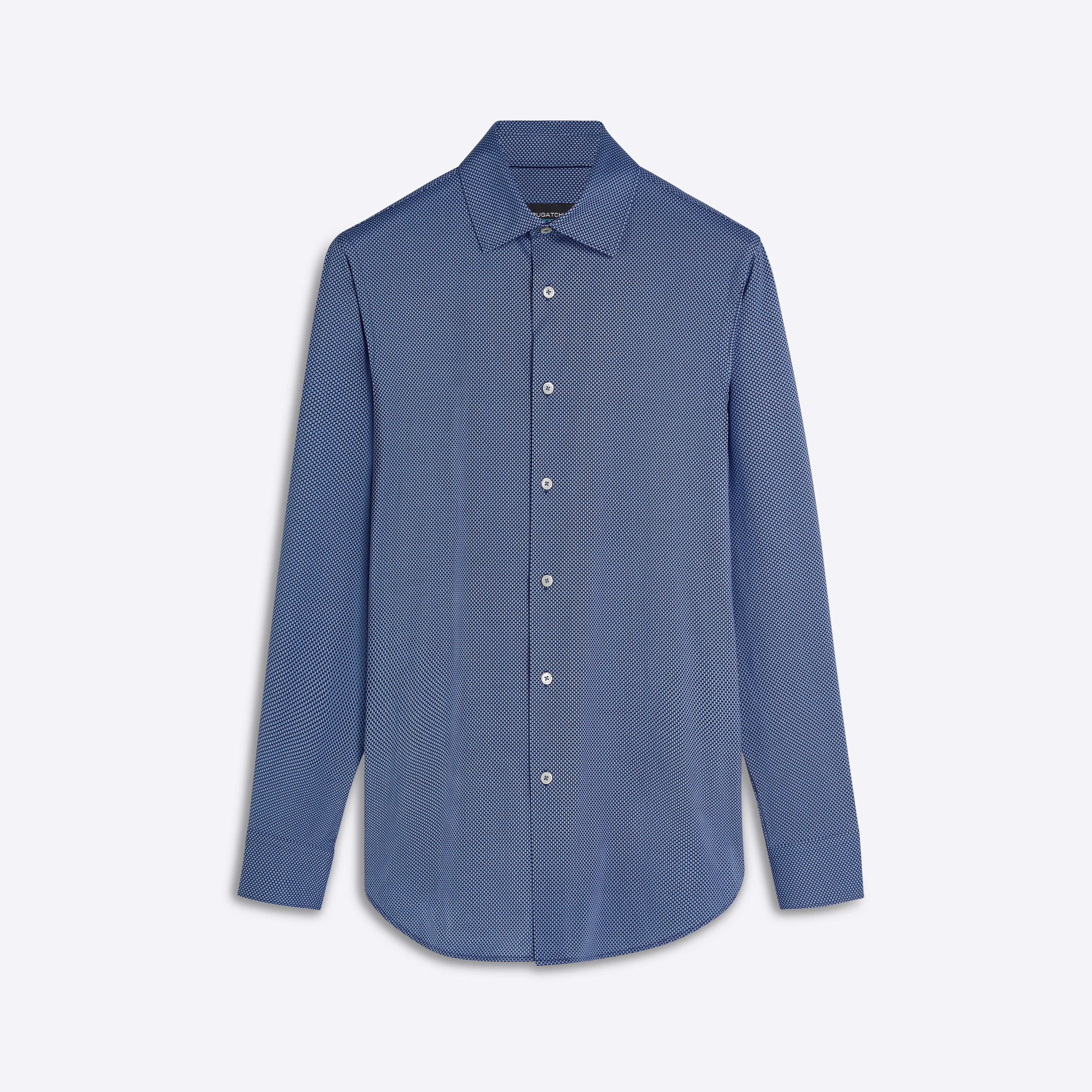 JAMES Diamond Print OoohCotton Shirt sold by Bugatchi