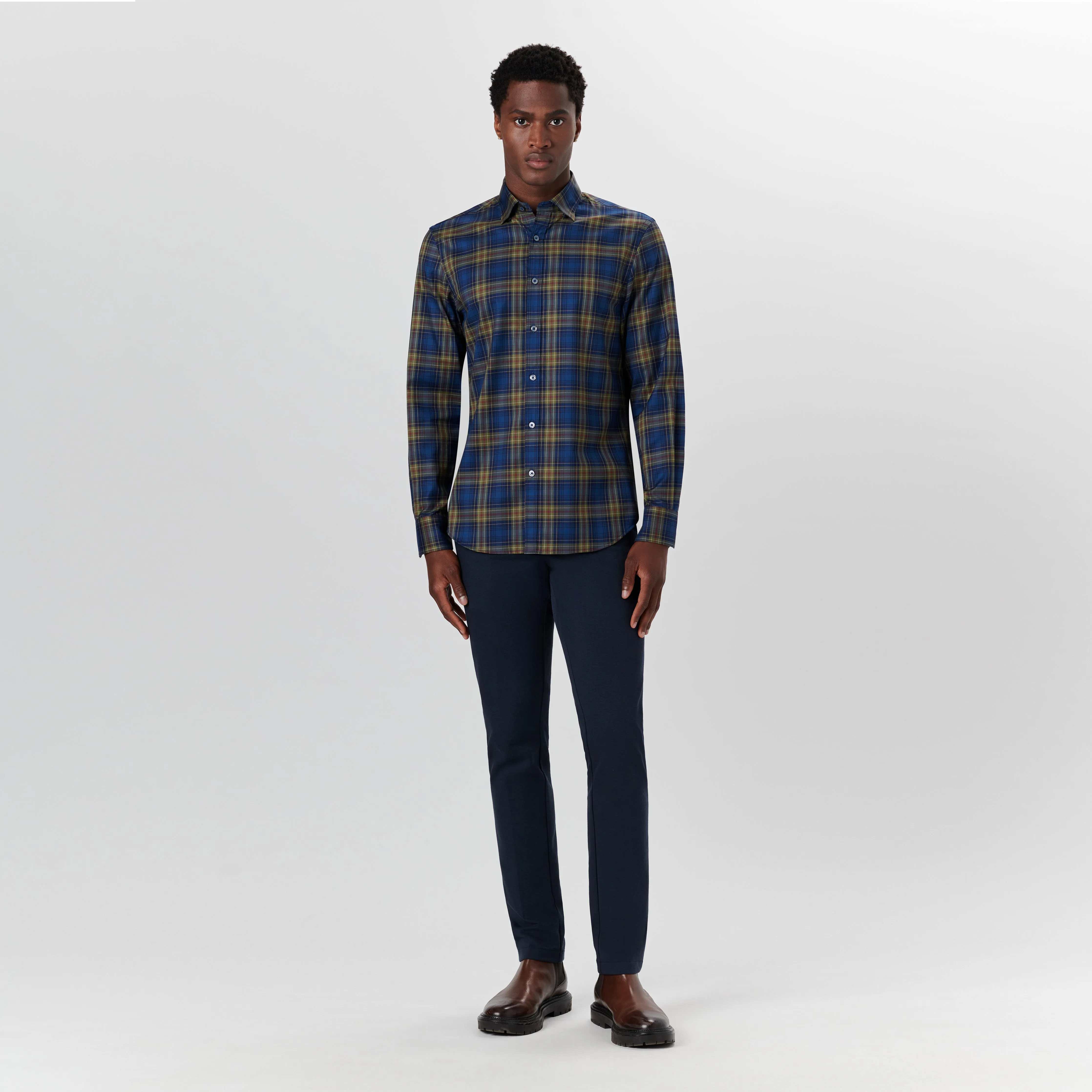 JULIAN Plaid Check Shirt sold by Bugatchi product image thumbnail 5