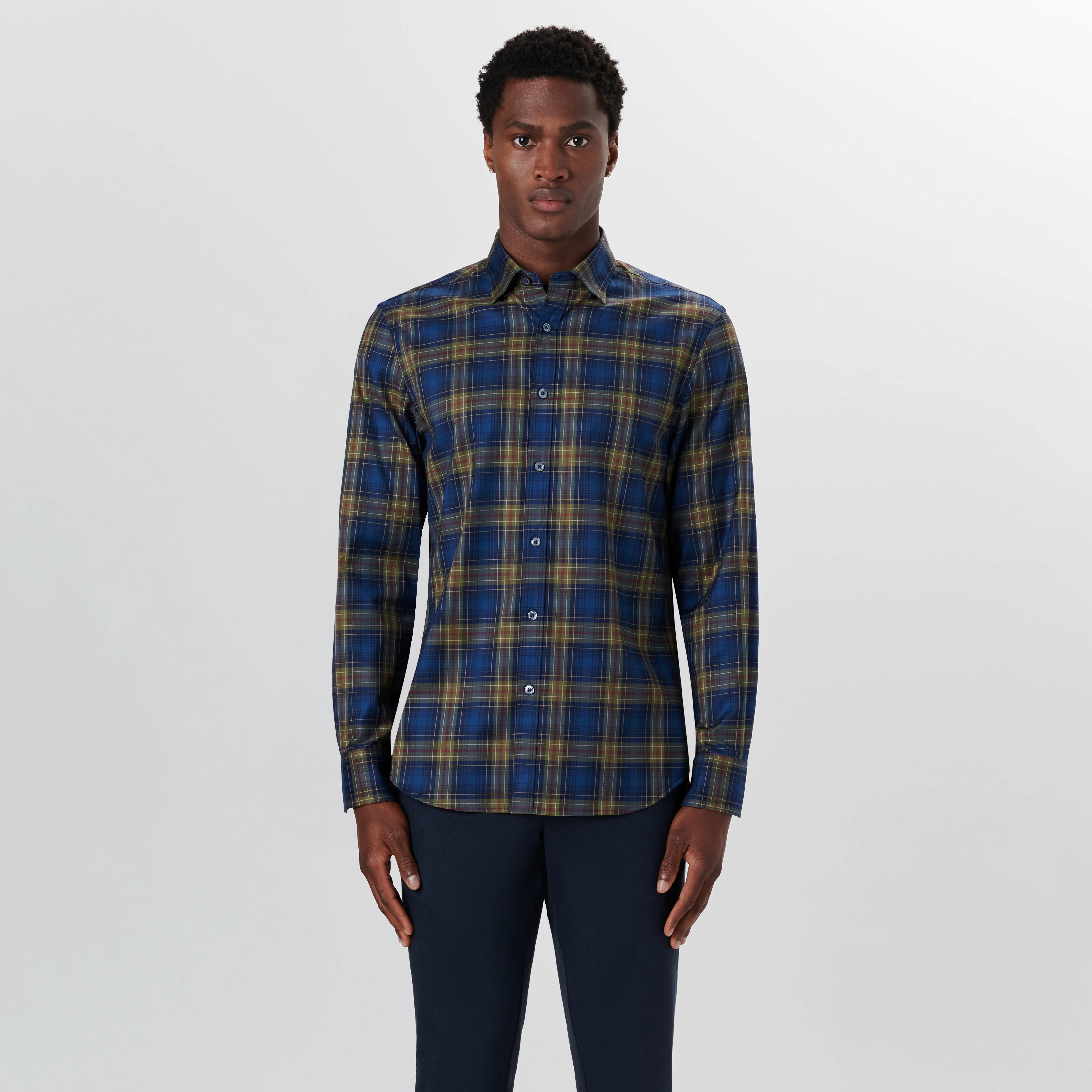 JULIAN Plaid Check Shirt sold by Bugatchi product image thumbnail 2