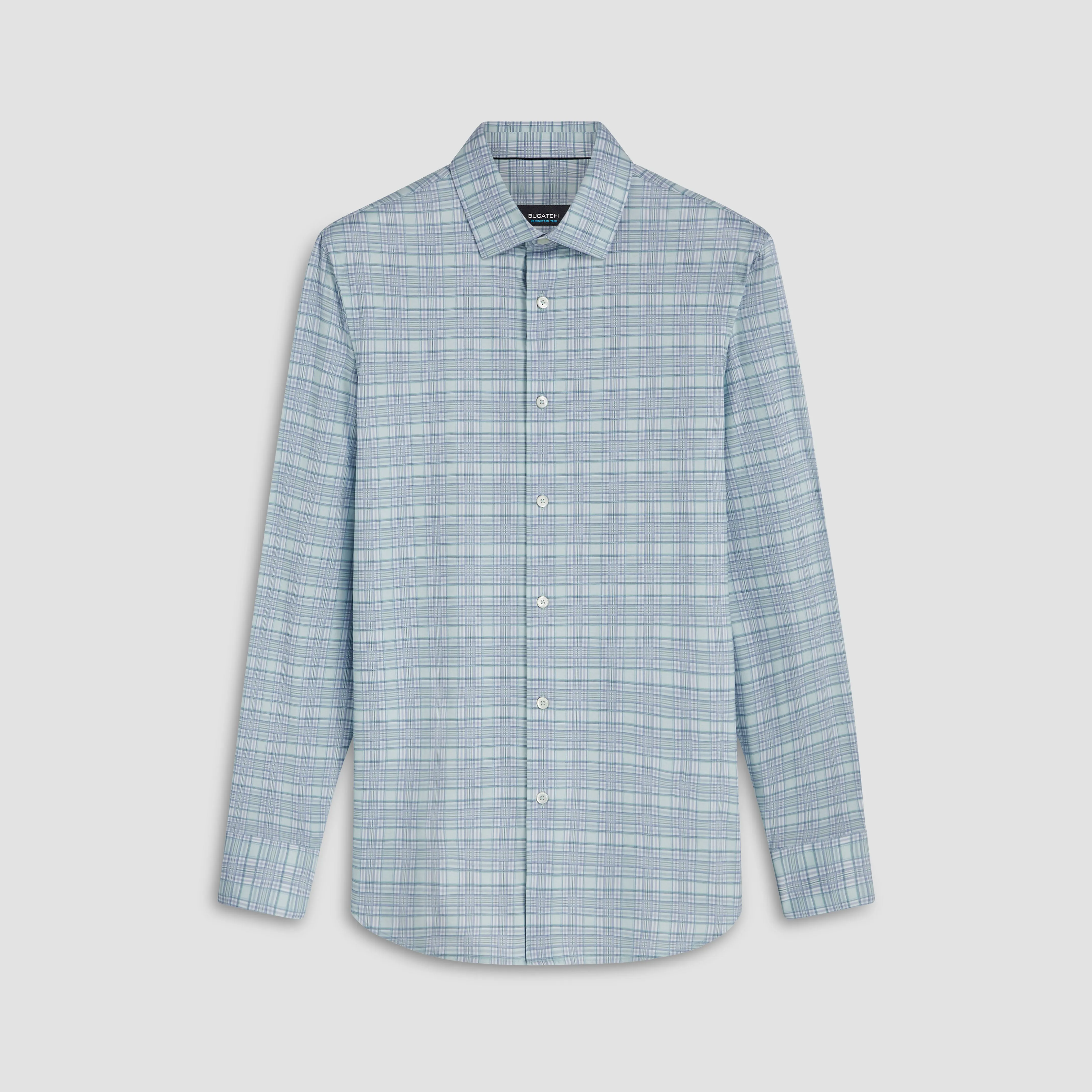 James Plaid Check Print OoohCotton Shirt sold by Bugatchi