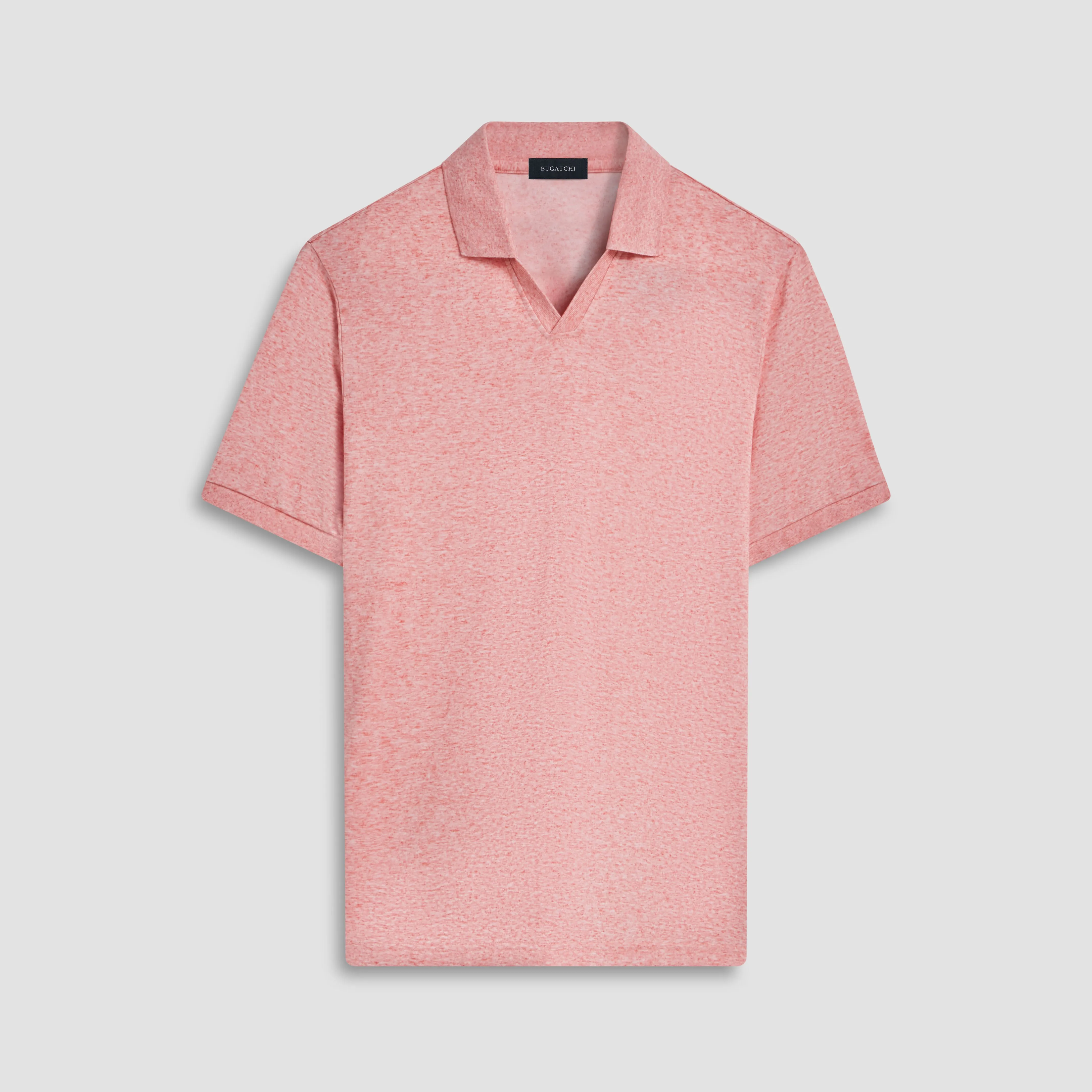 Marled Johnny Collar Polo sold by Bugatchi