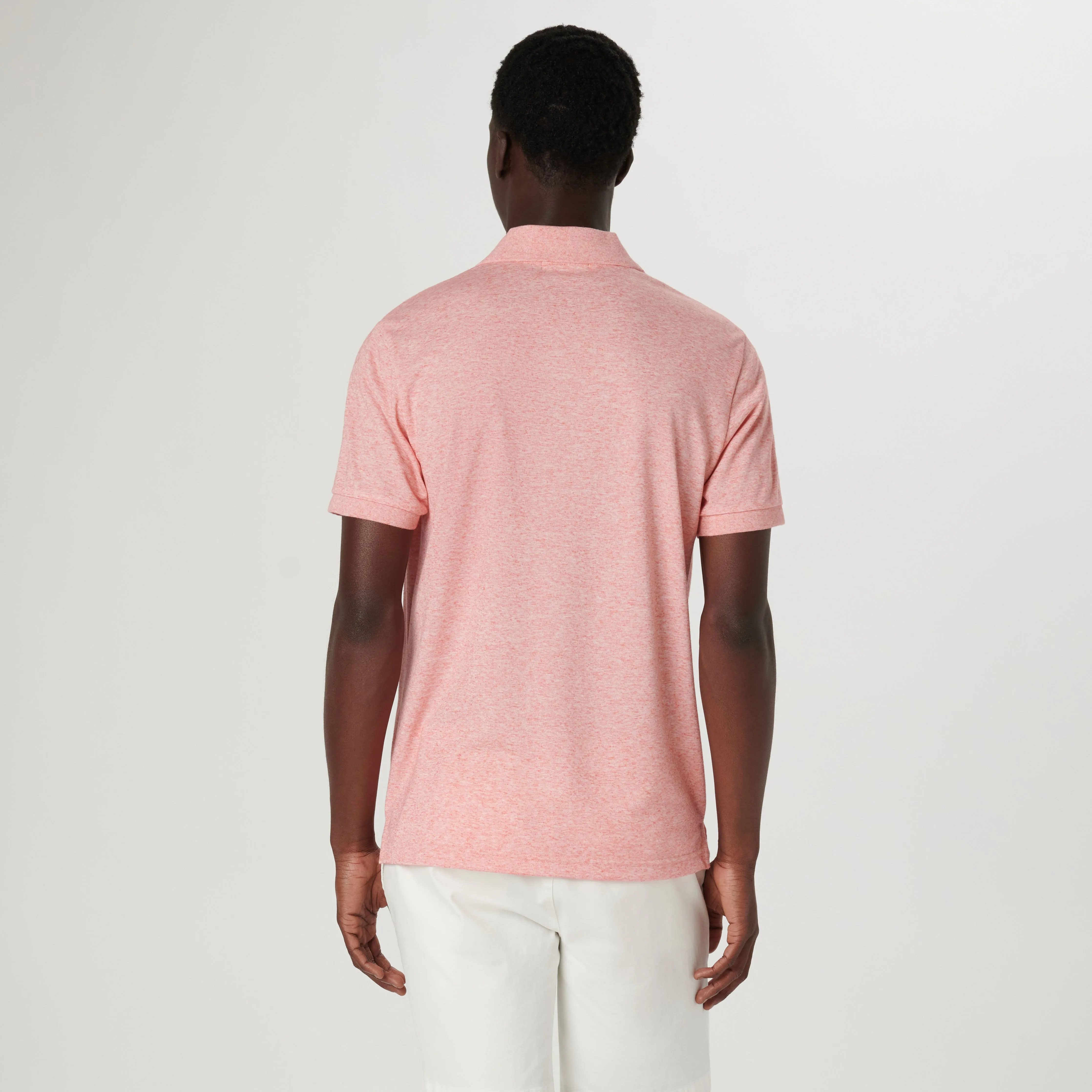 Marled Johnny Collar Polo sold by Bugatchi product image thumbnail 4