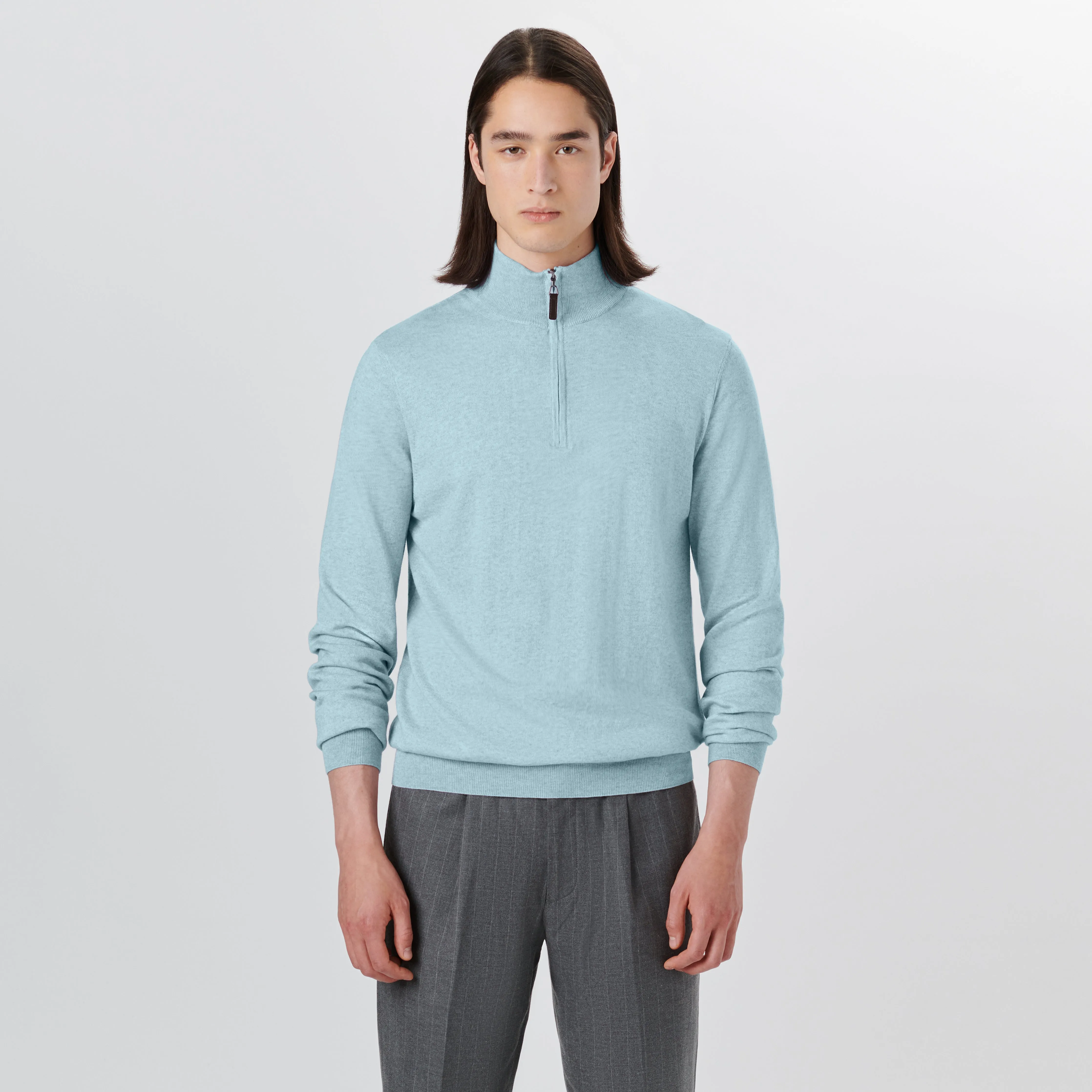 Melange Quarter Zip Pullover Sweater sold by Bugatchi product image thumbnail 2