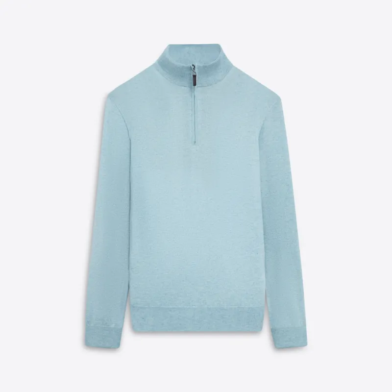 Melange Quarter Zip Pullover Sweater sold by Bugatchi
