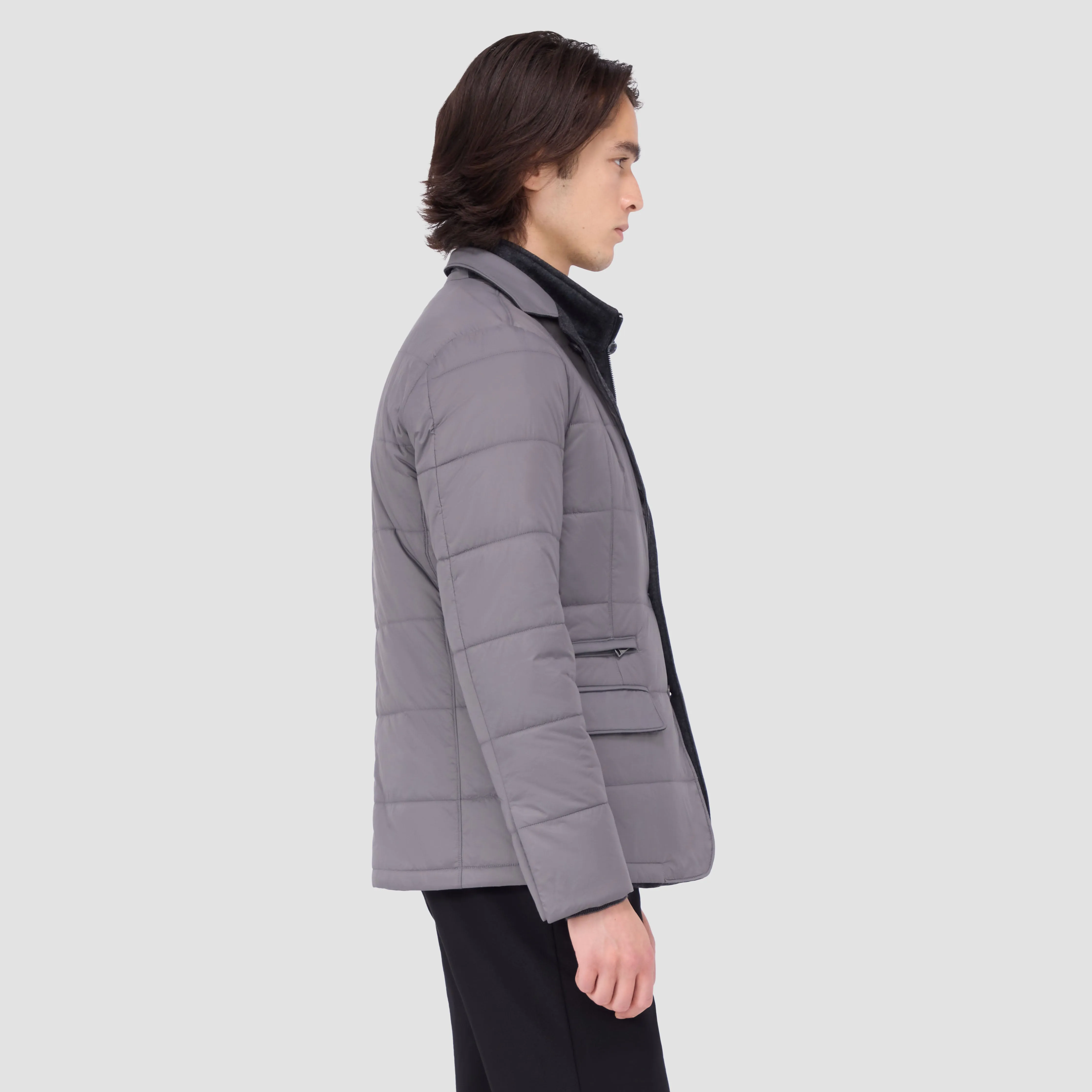 Three Button Quilted Blazer with Detachable Bib sold by Bugatchi product image thumbnail 3