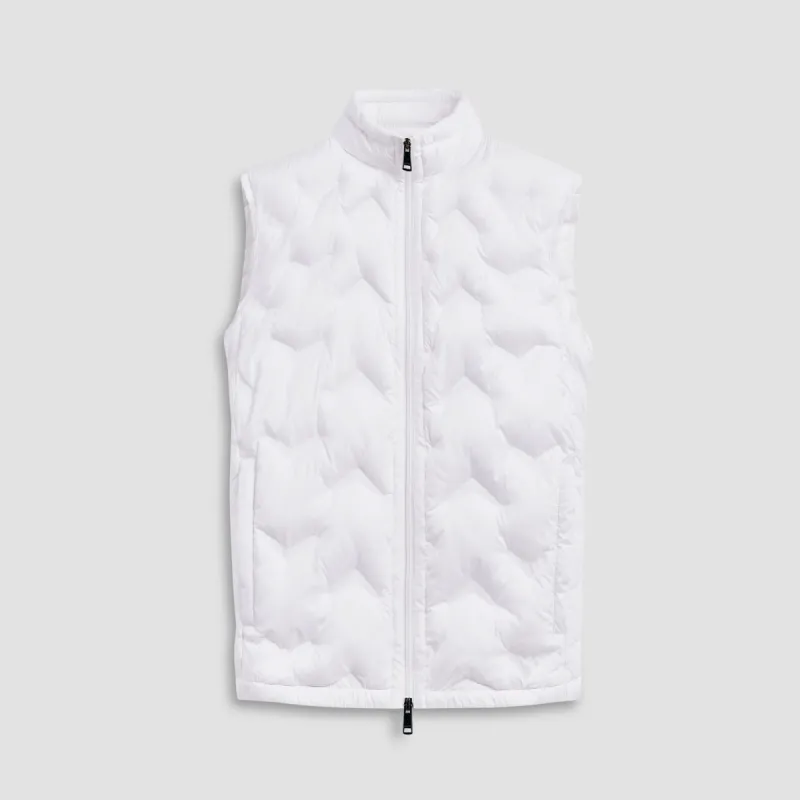 Chevron Quilted Puffer Vest sold by Bugatchi