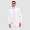 Chevron Quilted Puffer Jacket sold by Bugatchi
