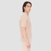 Honeycomb Stitch Short-Sleeved Johnny Collar Sweater sold by Bugatchi