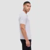 Honeycomb Stitch Short-Sleeved Johnny Collar Sweater sold by Bugatchi