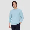 Multi-Stitch Check Jacquard Crew Neck Sweater sold by Bugatchi