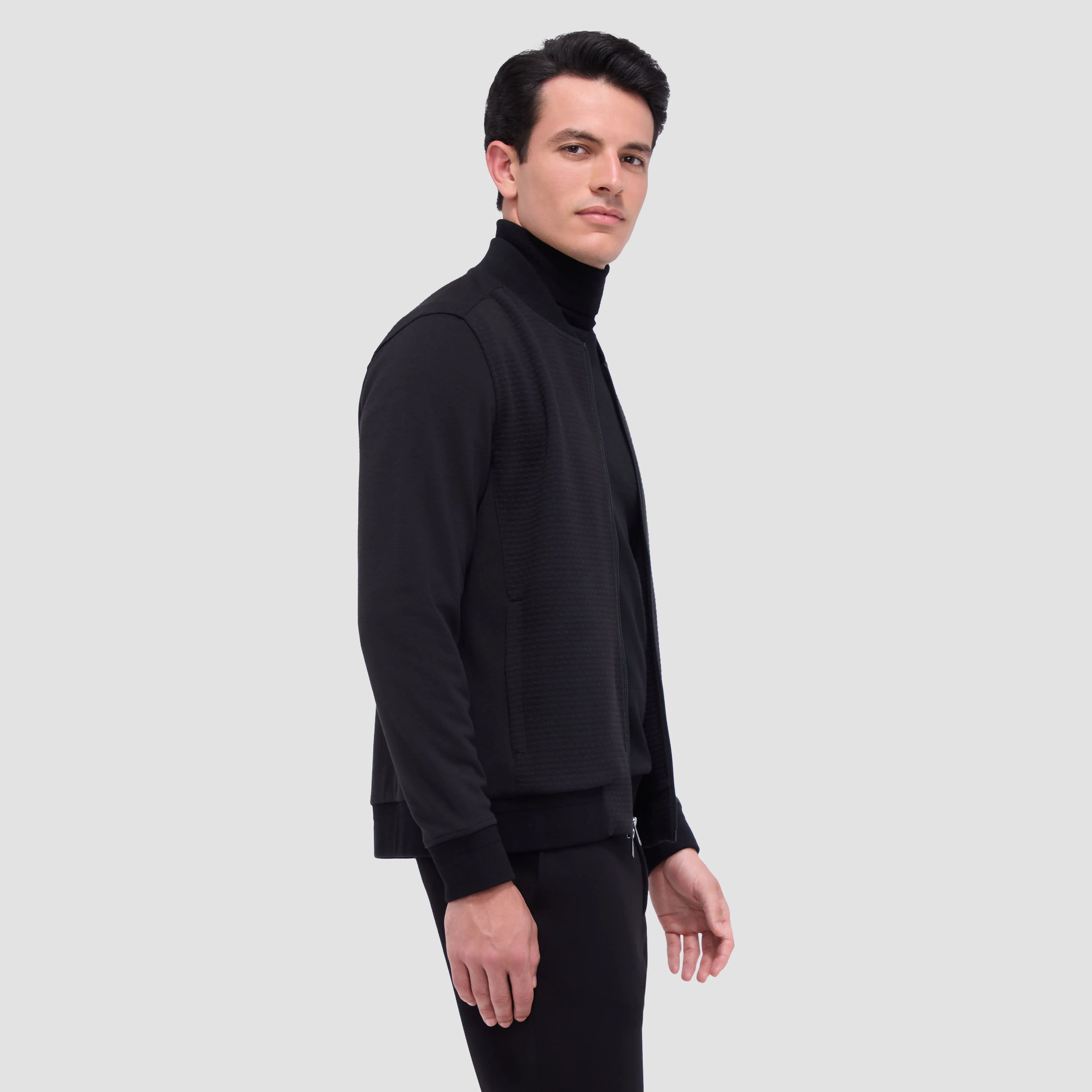 Waffle Front Performance Jacket sold by Bugatchi product image thumbnail 3