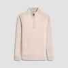 Double Sided Pique/Heather Quarter-Zip Pullover sold by Bugatchi