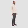 Double Sided Pique/Heather Quarter-Zip Pullover sold by Bugatchi