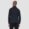 Double Sided Pique/Heather Quarter-Zip Pullover sold by Bugatchi