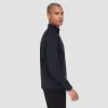 Double Sided Pique/Heather Quarter-Zip Pullover sold by Bugatchi