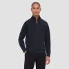 Double Sided Pique/Heather Quarter-Zip Pullover sold by Bugatchi