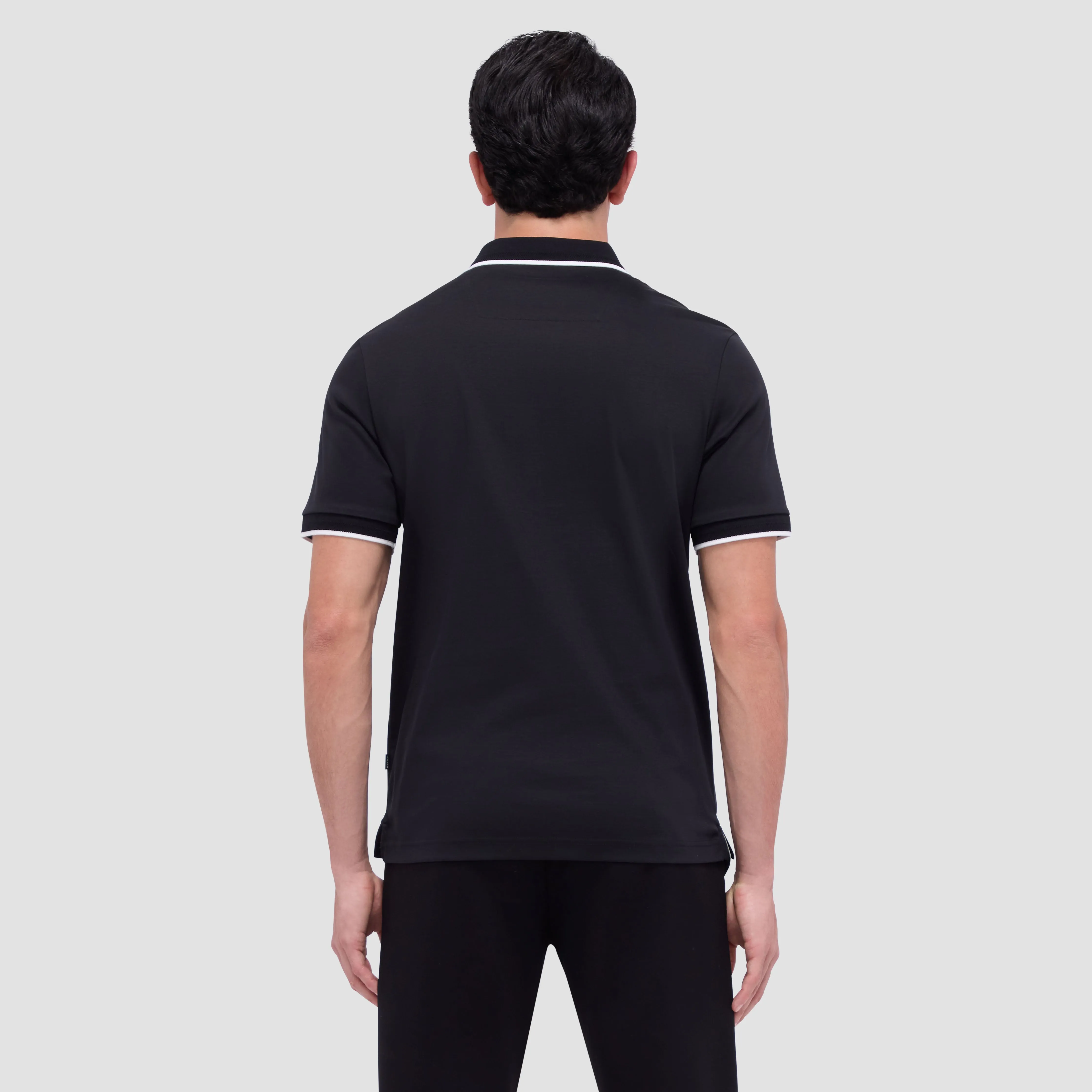 Contrast Three Button Polo sold by Bugatchi product image thumbnail 4