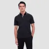 Contrast Three Button Polo sold by Bugatchi