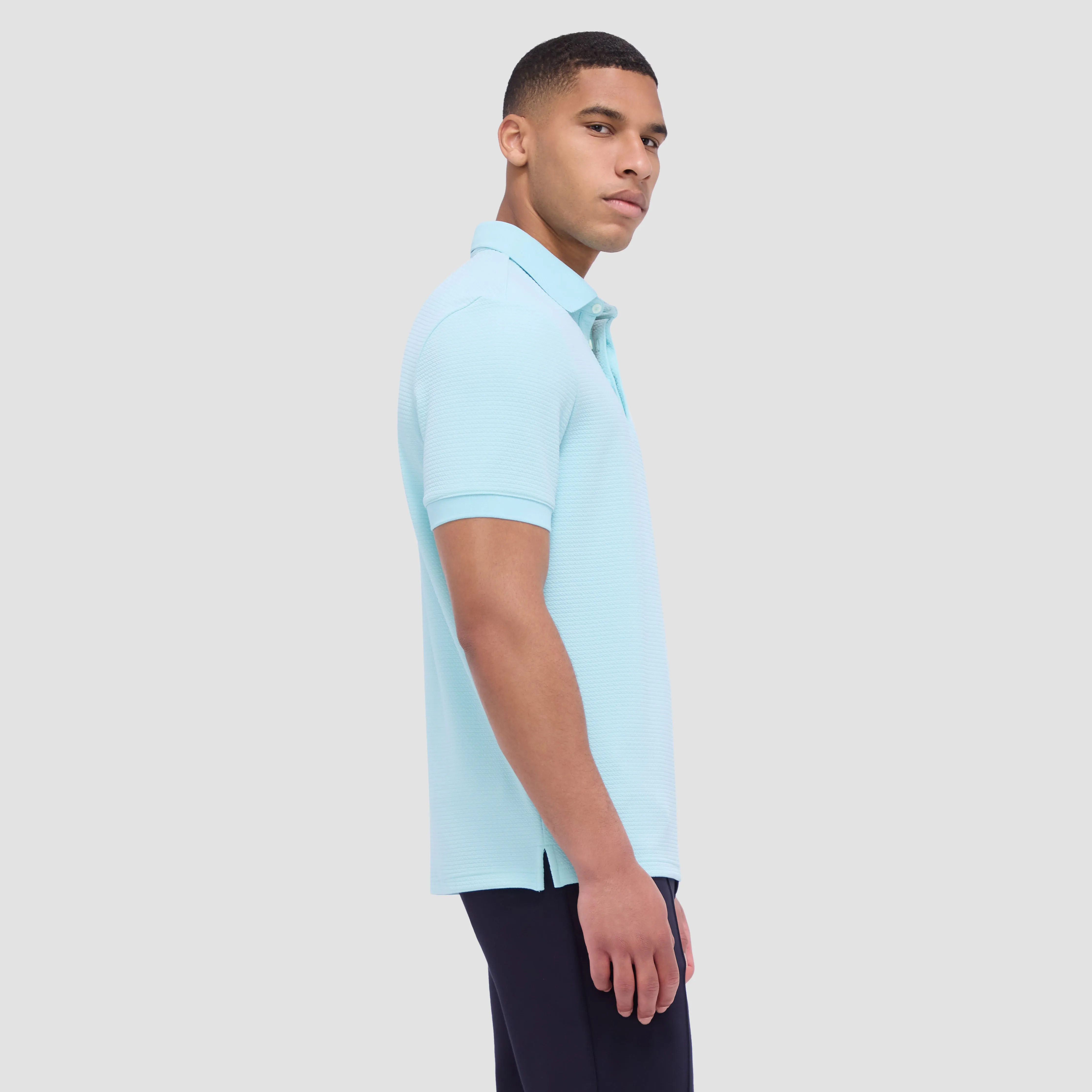 Waffled Performance Polo sold by Bugatchi product image thumbnail 3