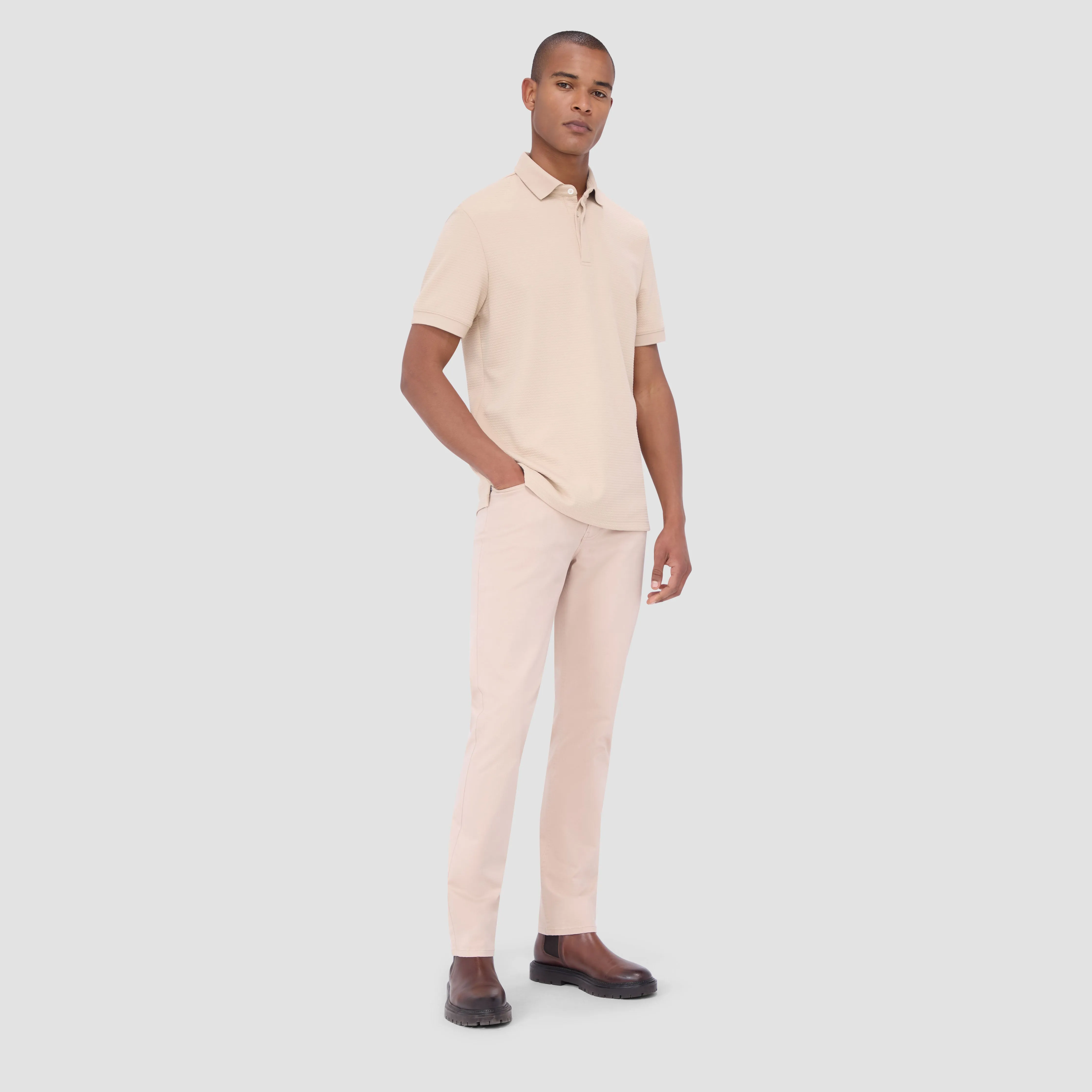 Waffled Performance Polo sold by Bugatchi product image thumbnail 5