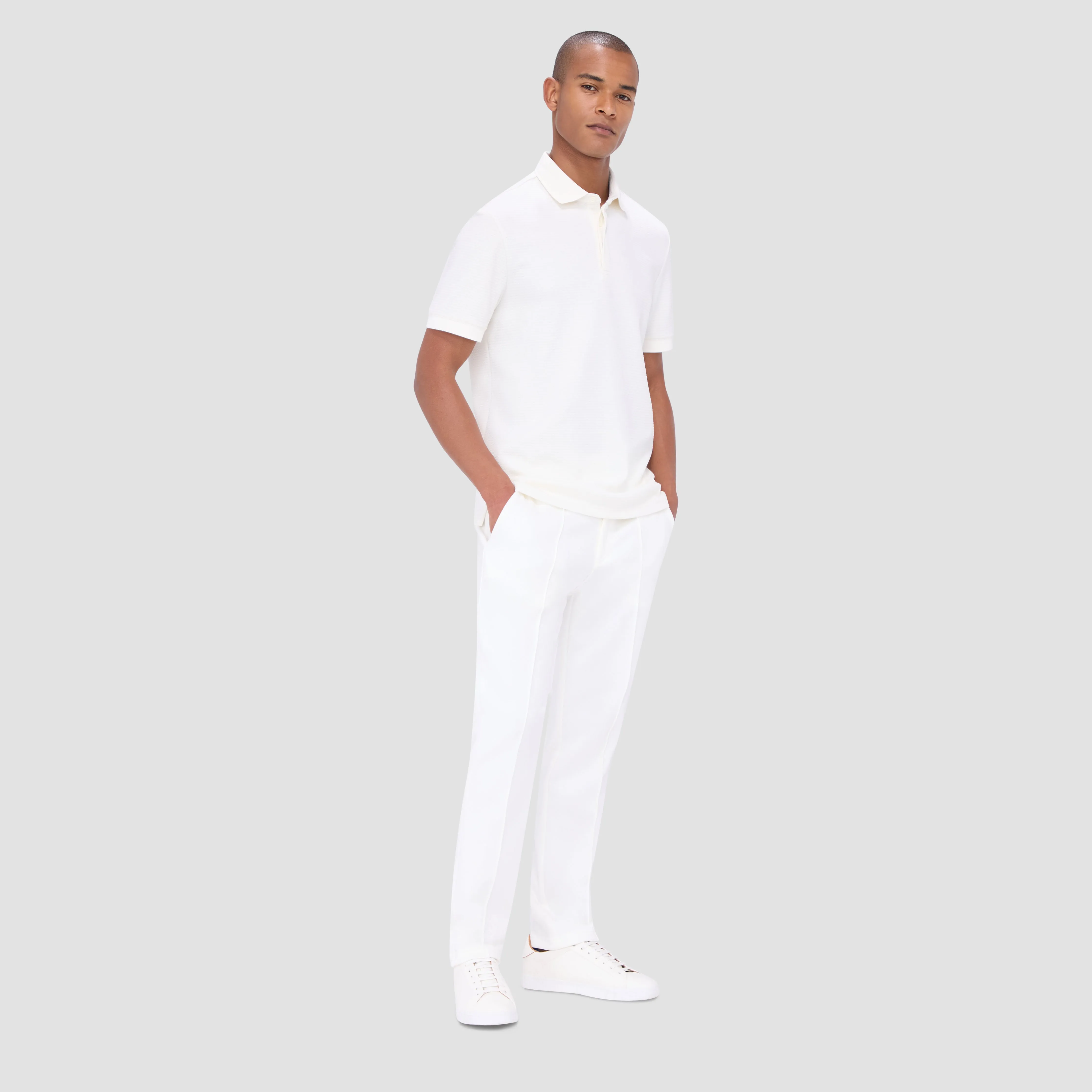 Waffled Performance Polo sold by Bugatchi product image thumbnail 5