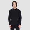 Honeycomb Long Sleeve Polo sold by Bugatchi