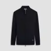 Super Merino Mock Neck Full Zip Sweater sold by Bugatchi