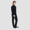 Super Merino Mock Neck Full Zip Sweater sold by Bugatchi
