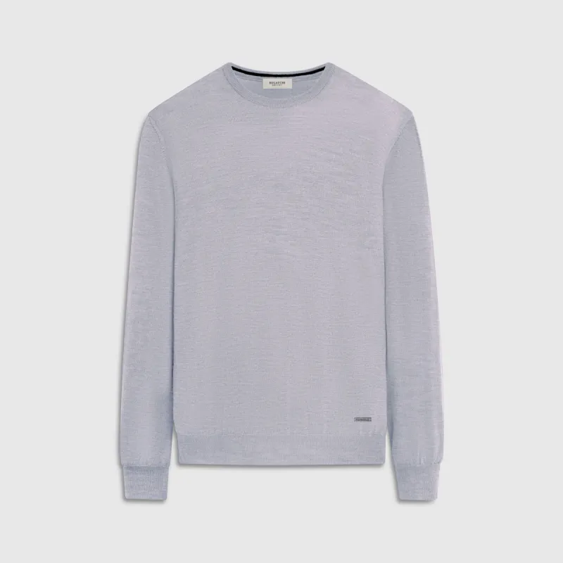 Scott Crew Neck Super Merino Sweater made by Bugatchi