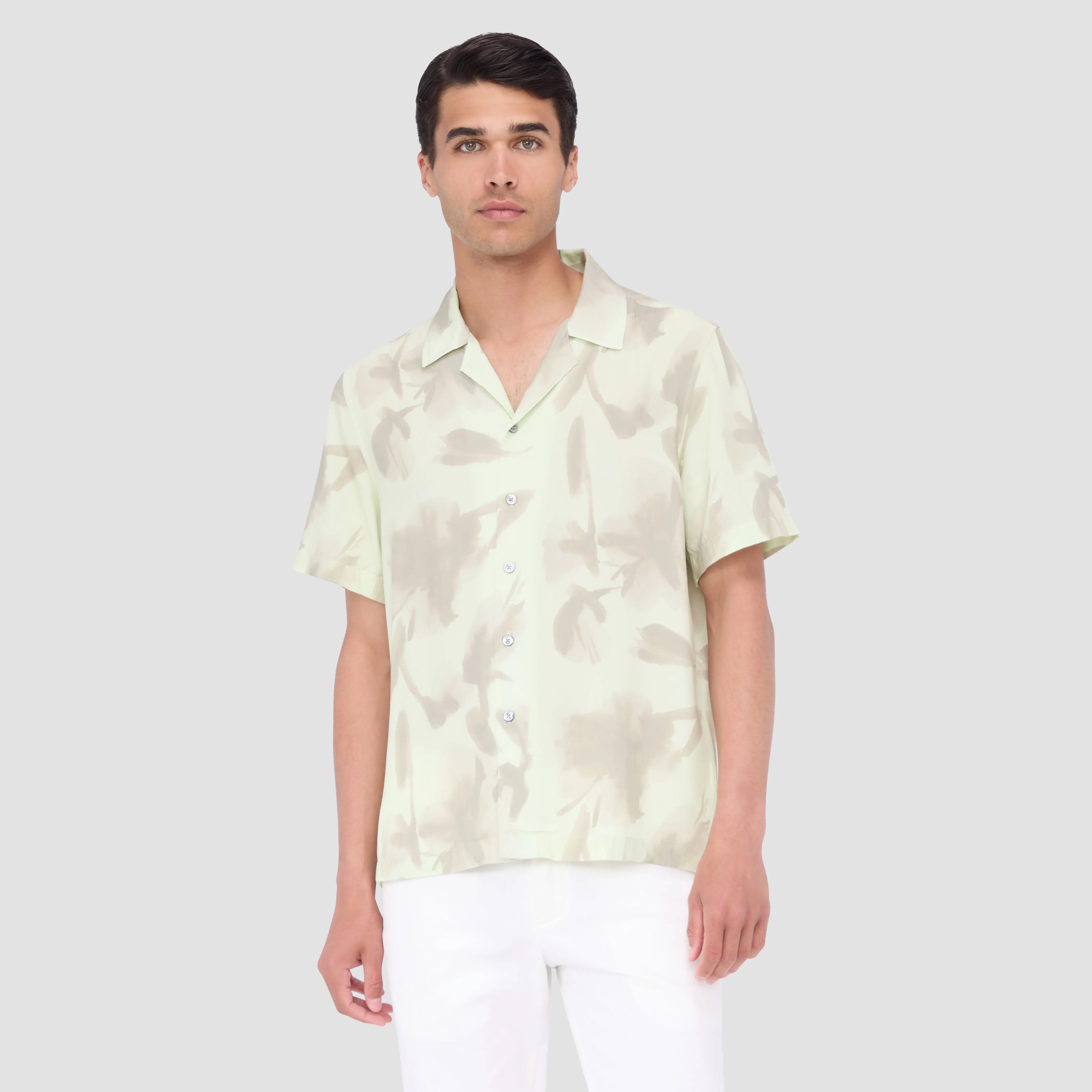 Jackson Floral Short-Sleeve Camp Shirt sold by Bugatchi product image thumbnail 2